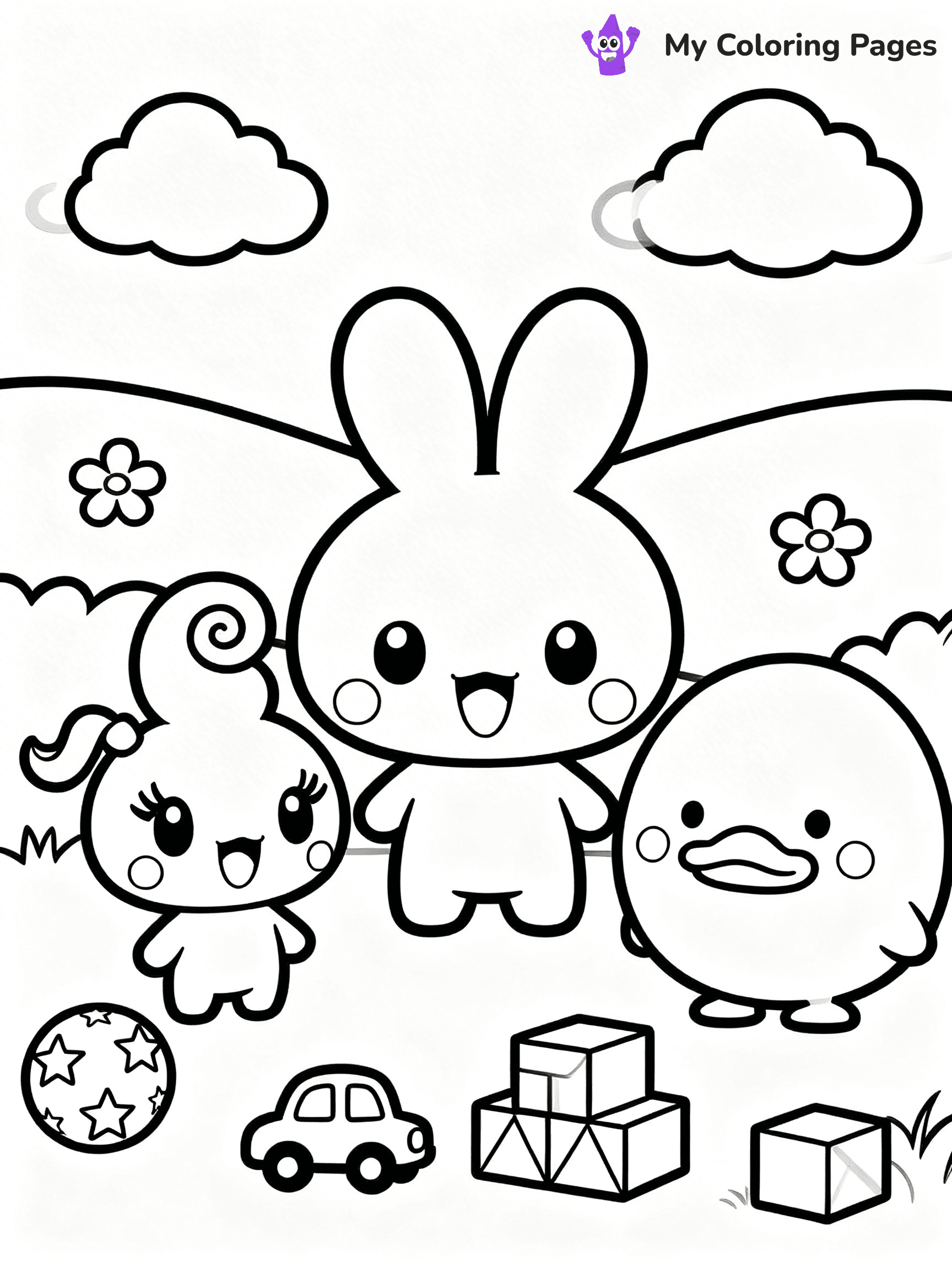 Tamagotchi Coloring Pages - 3