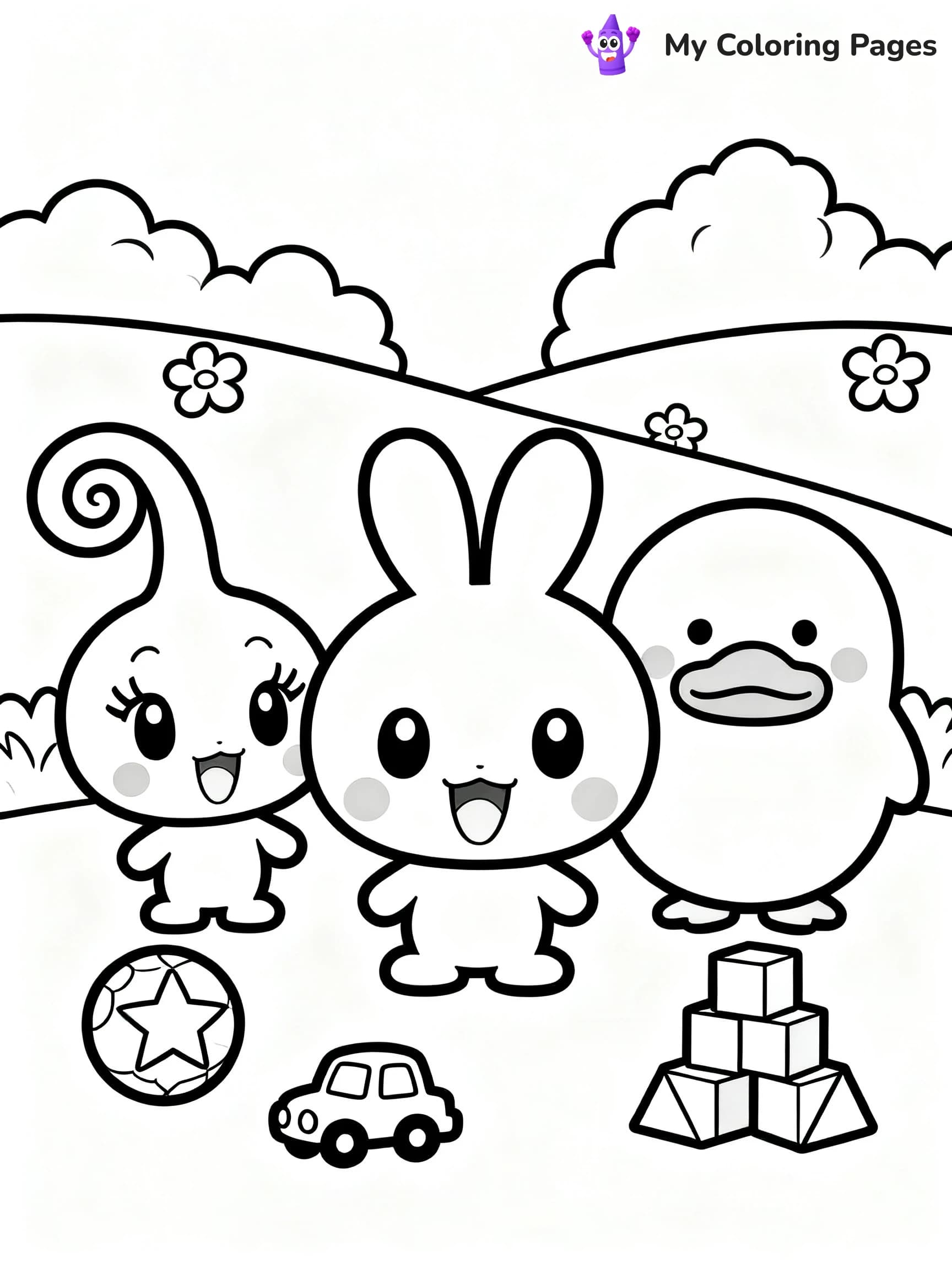 Tamagotchi Coloring Pages - 8