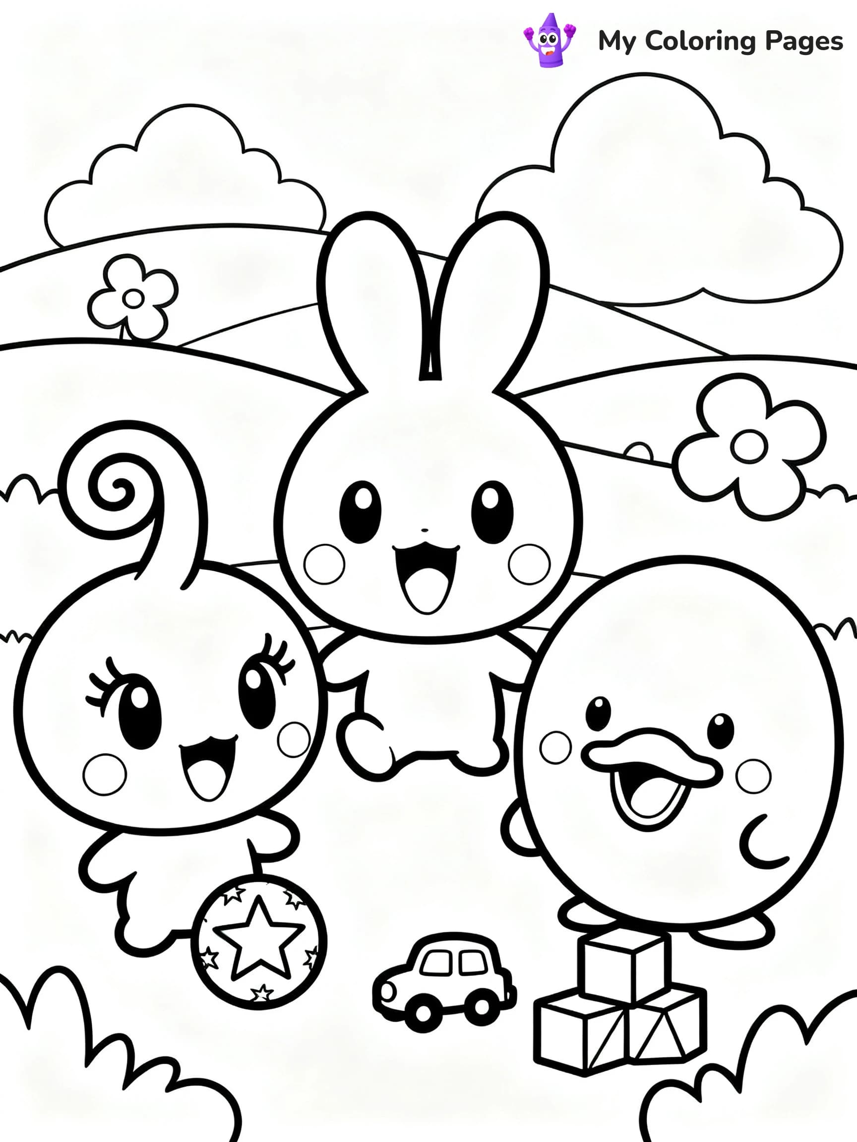 Tamagotchi Coloring Pages - 6