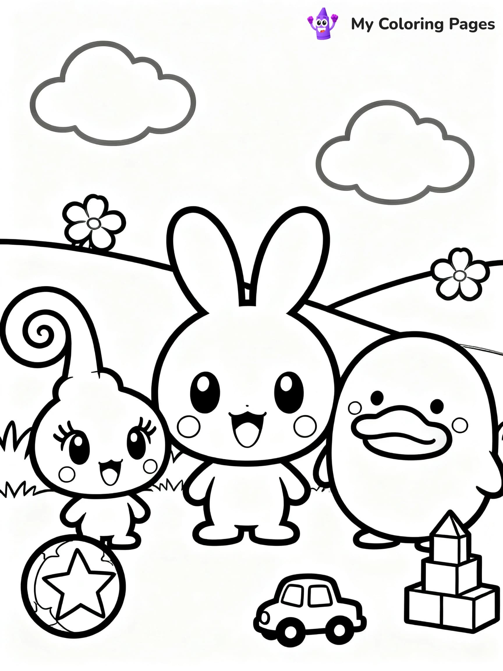 Tamagotchi Coloring Pages - 4