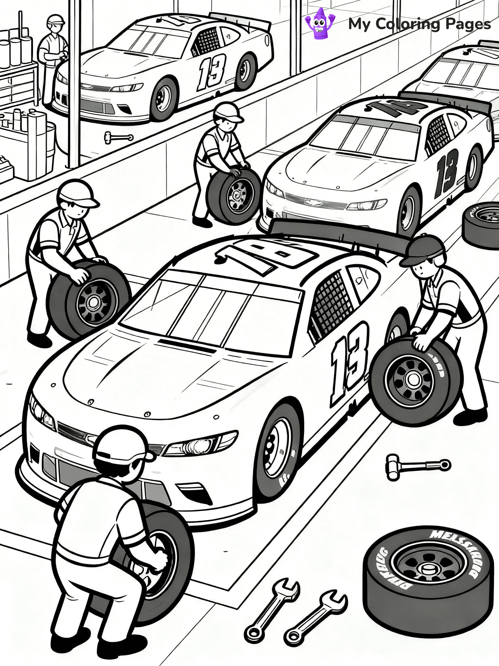 Nascar Coloring Pages - 25