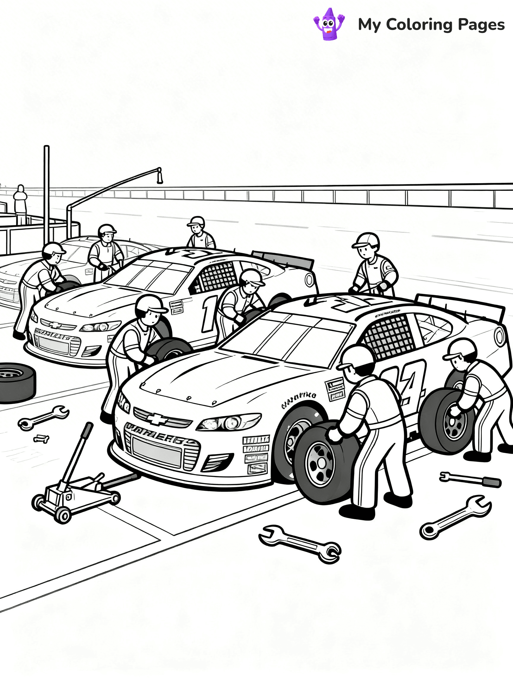 Nascar Coloring Pages - 24