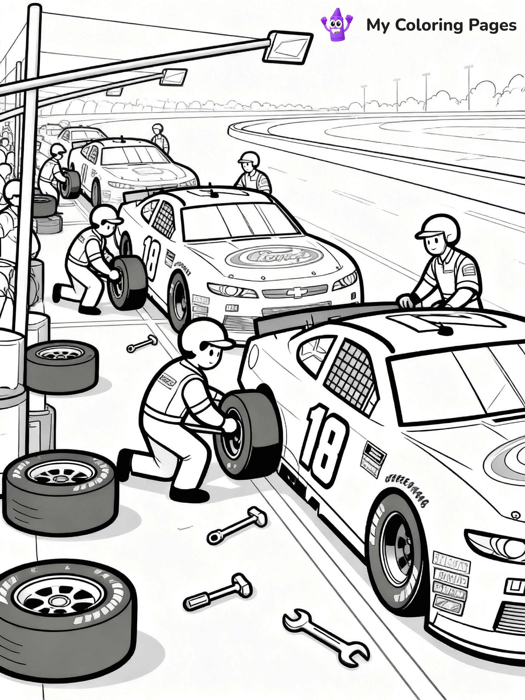 Nascar Coloring Pages - 23