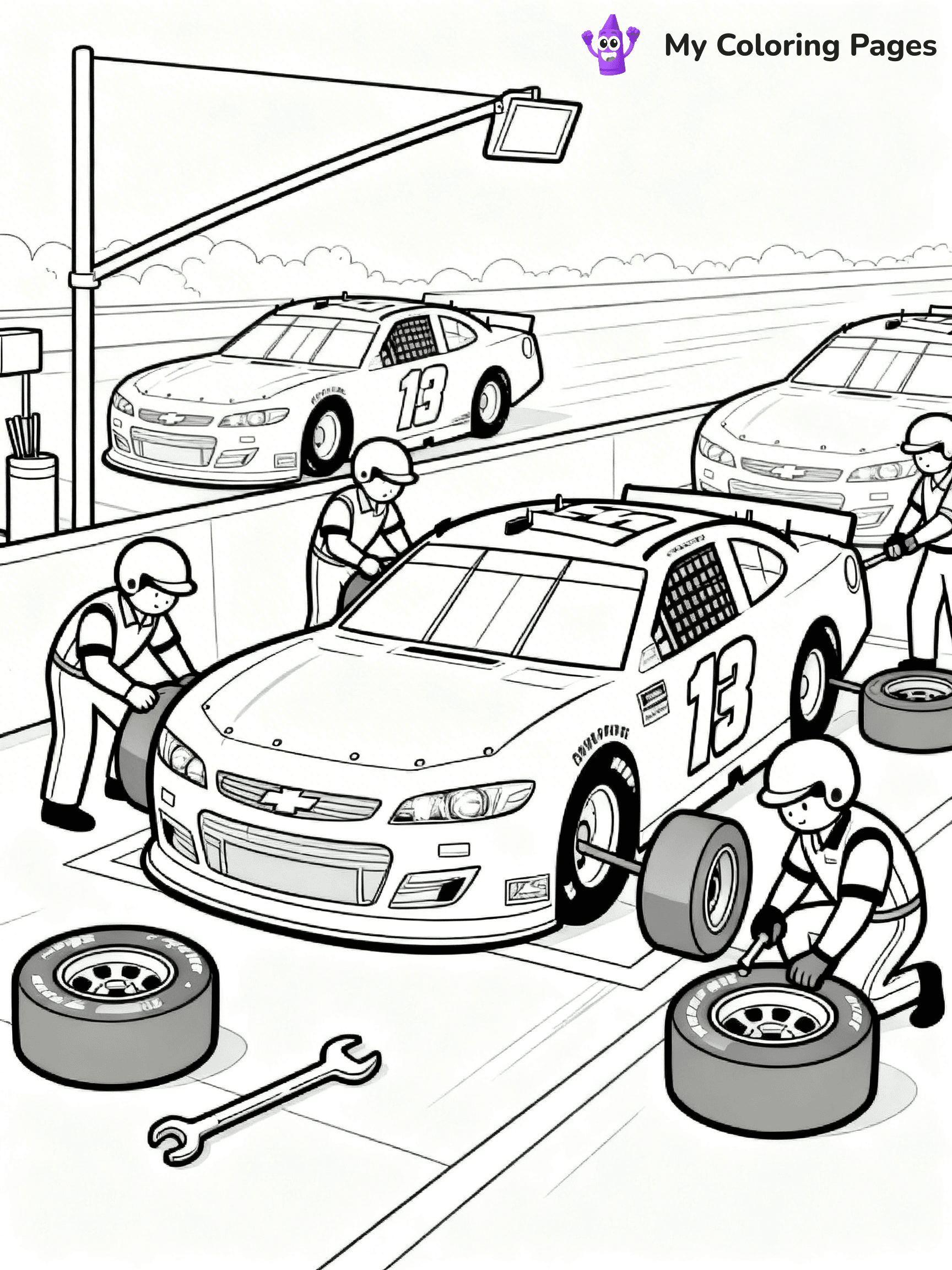Nascar Coloring Pages - 22
