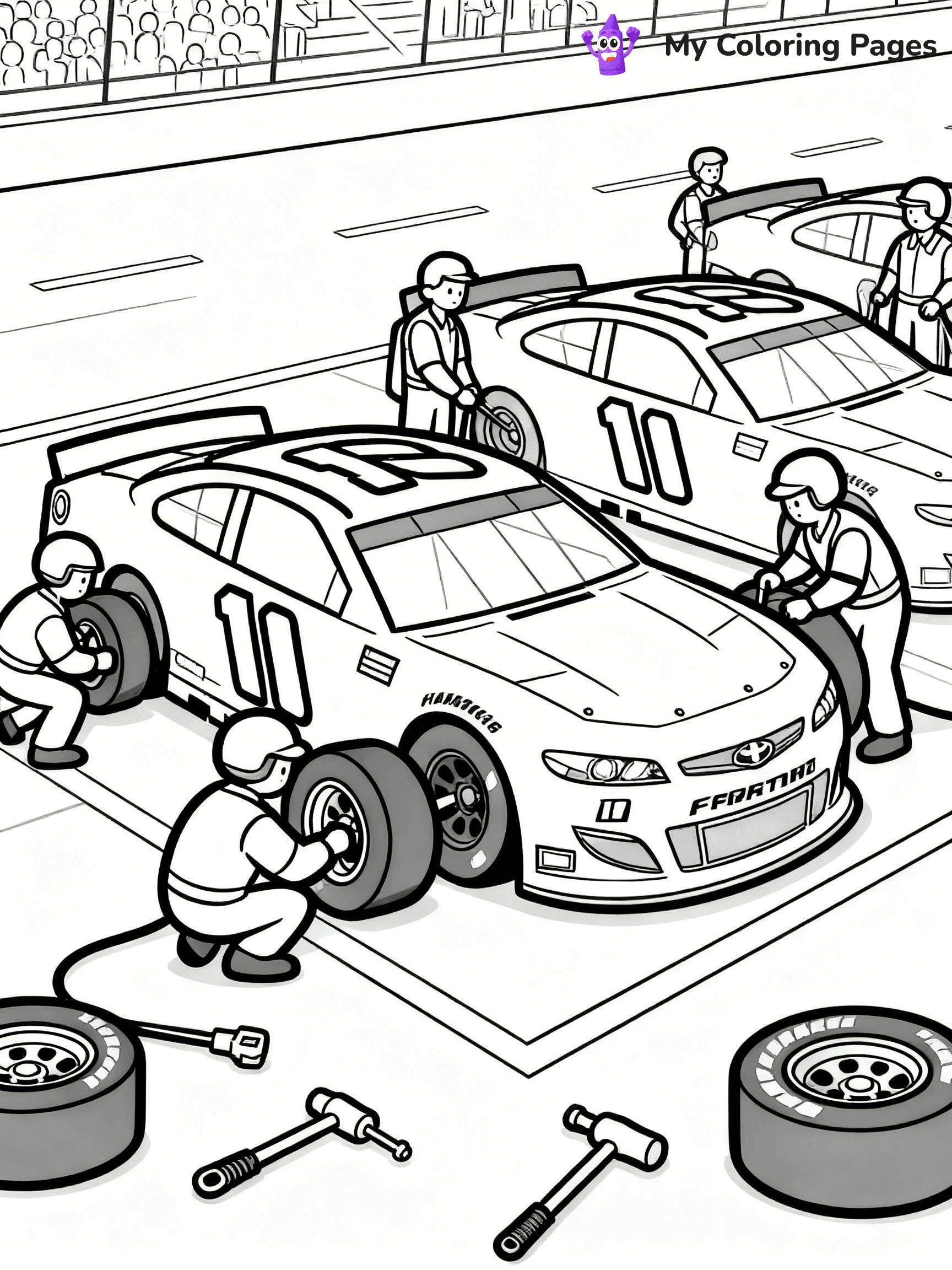 Nascar Coloring Pages - 21