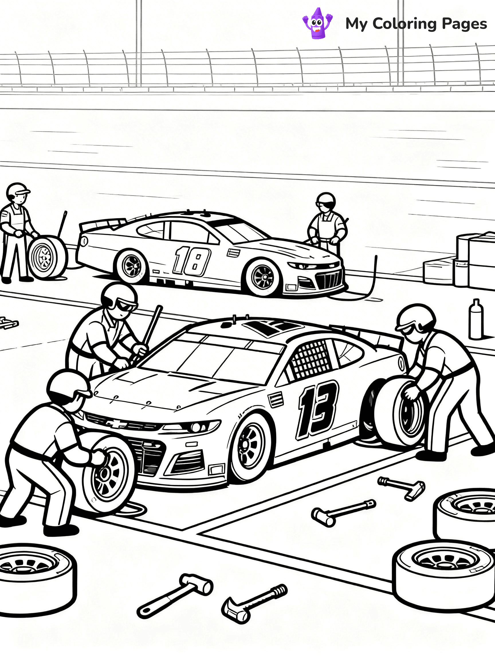 Nascar Coloring Pages - 20