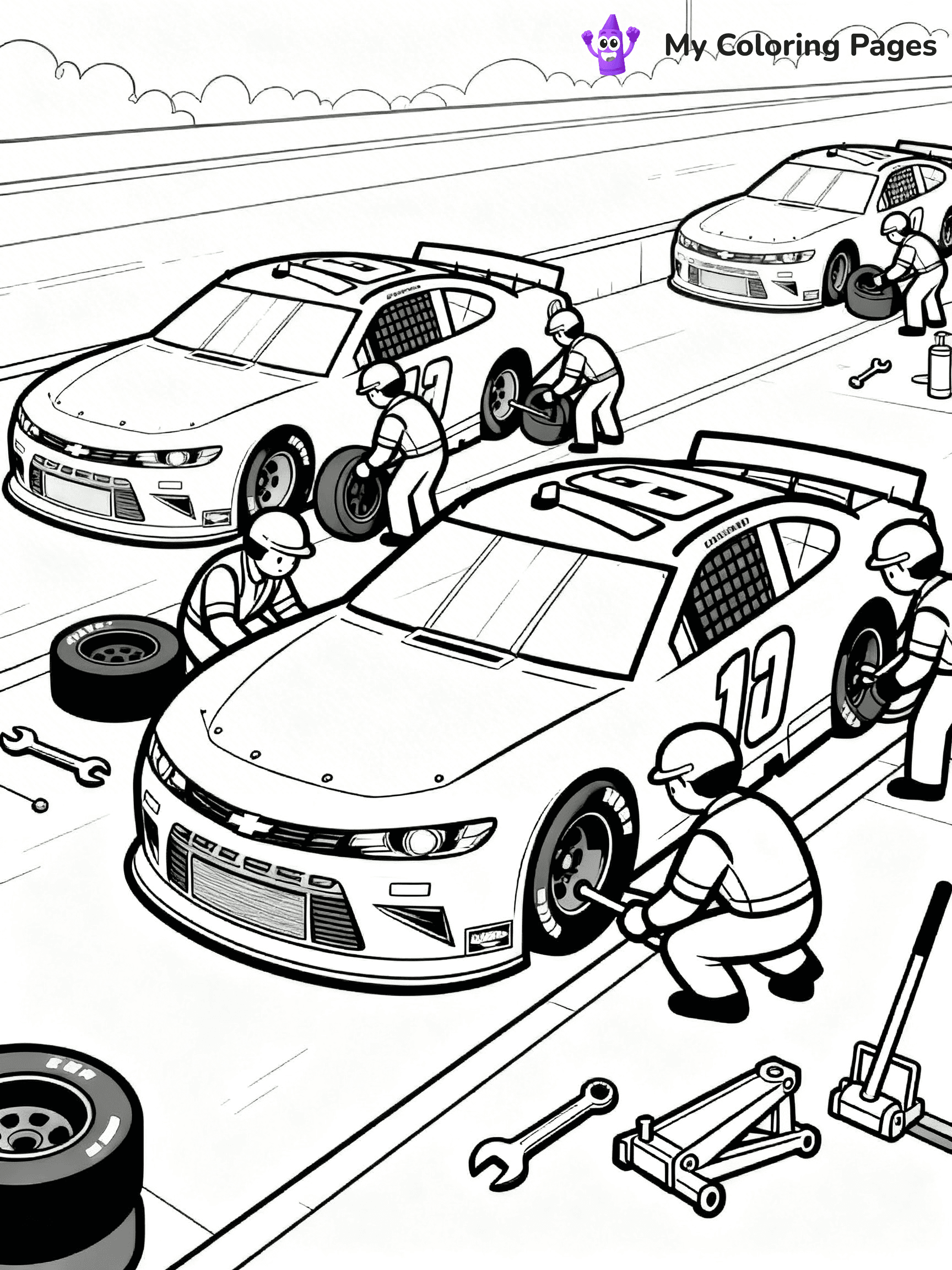 Nascar Coloring Pages - 19