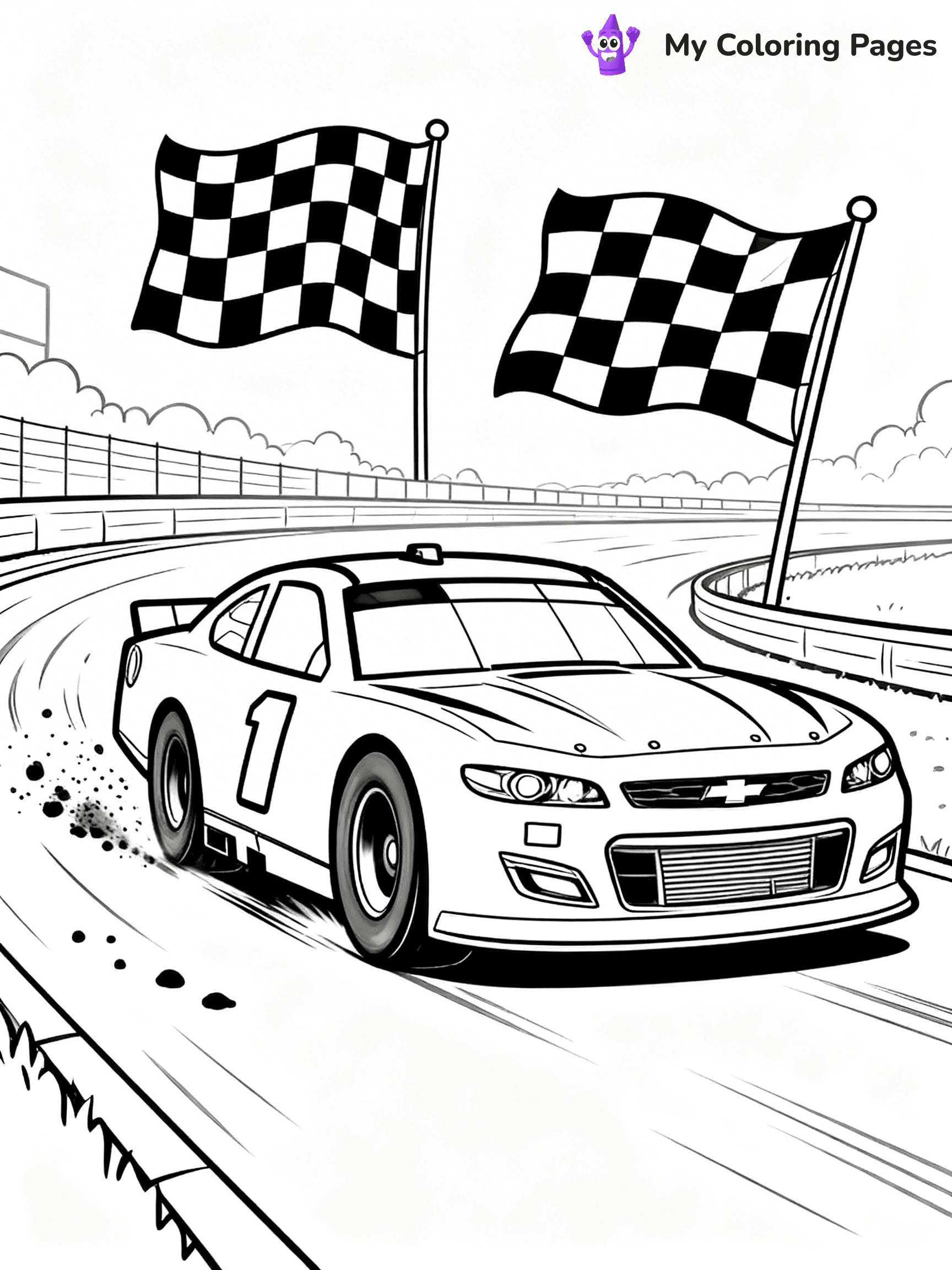 Nascar Coloring Pages - 12