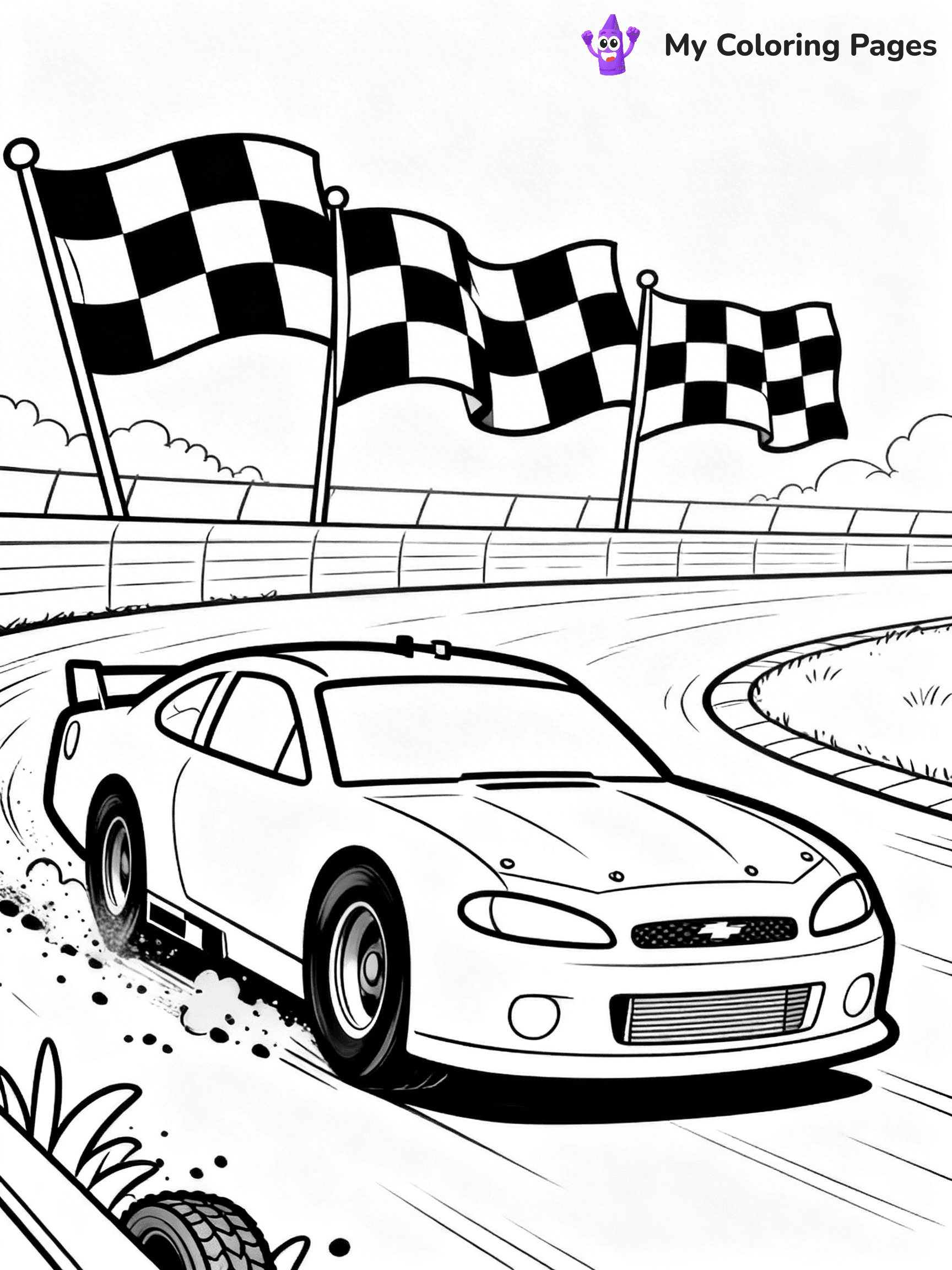 Nascar Coloring Pages - 9