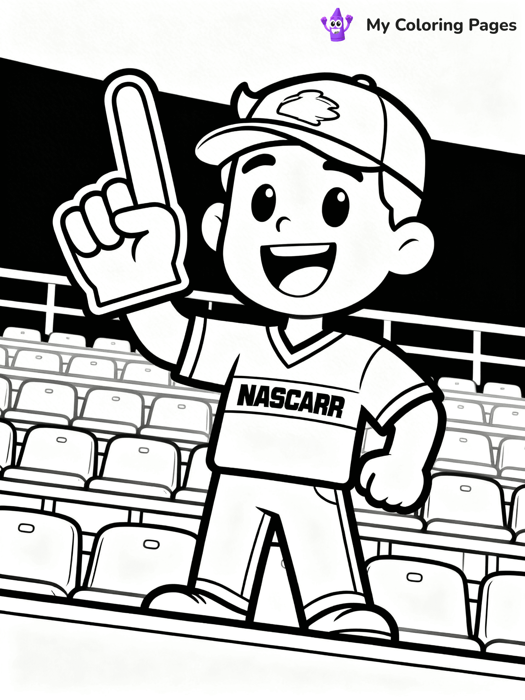 Nascar Coloring Pages - 1