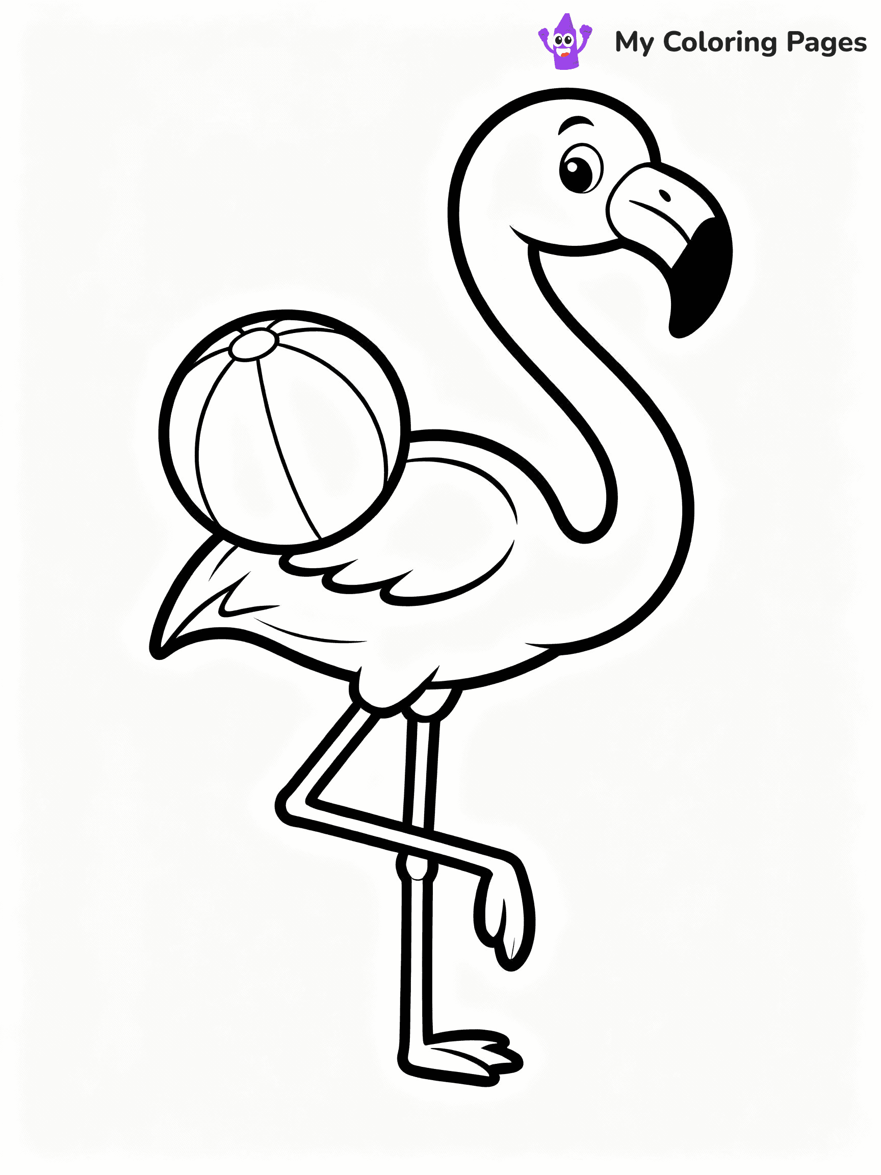 Flamingo Coloring Pages - 34