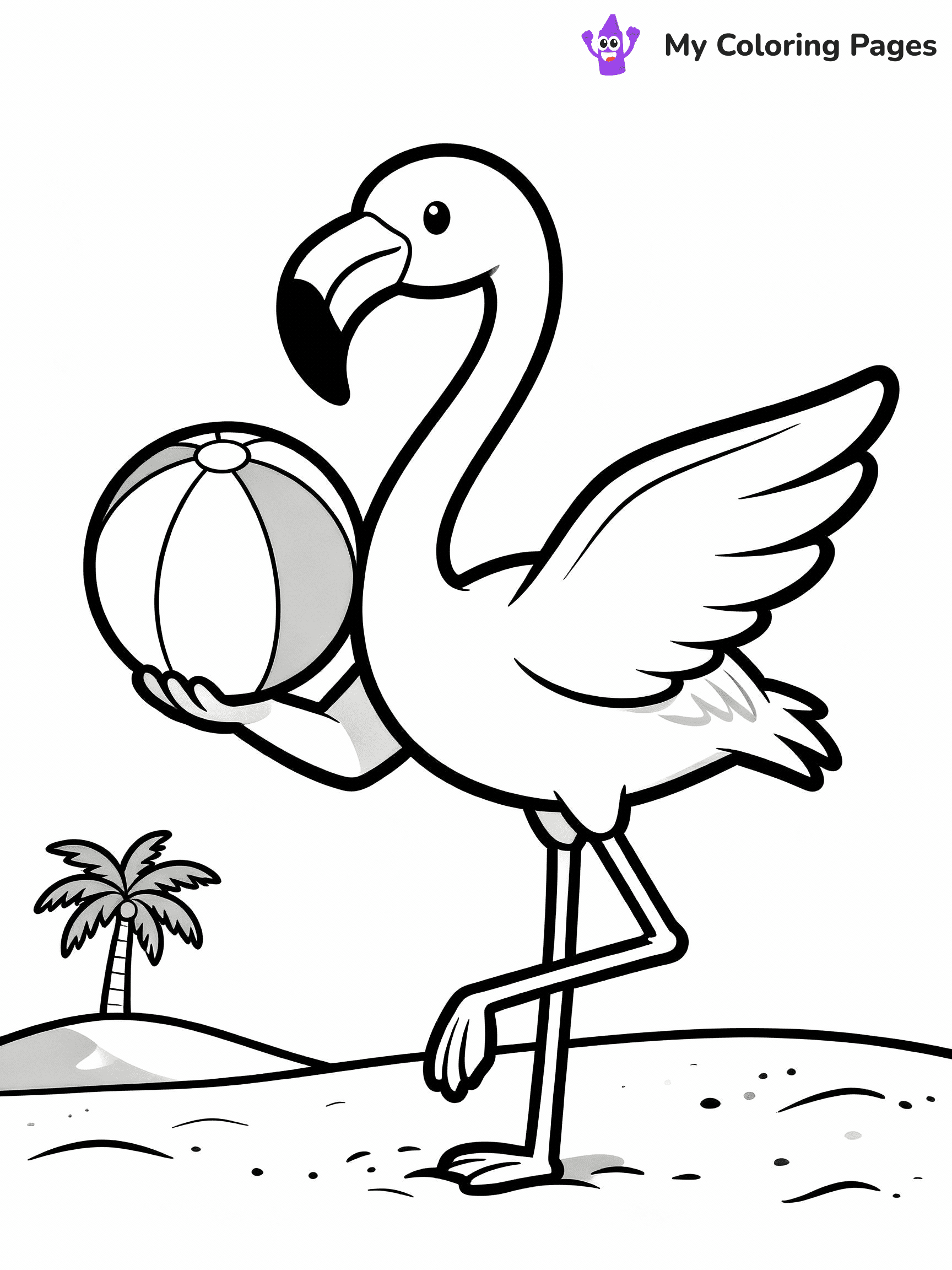 Flamingo Coloring Pages - 30