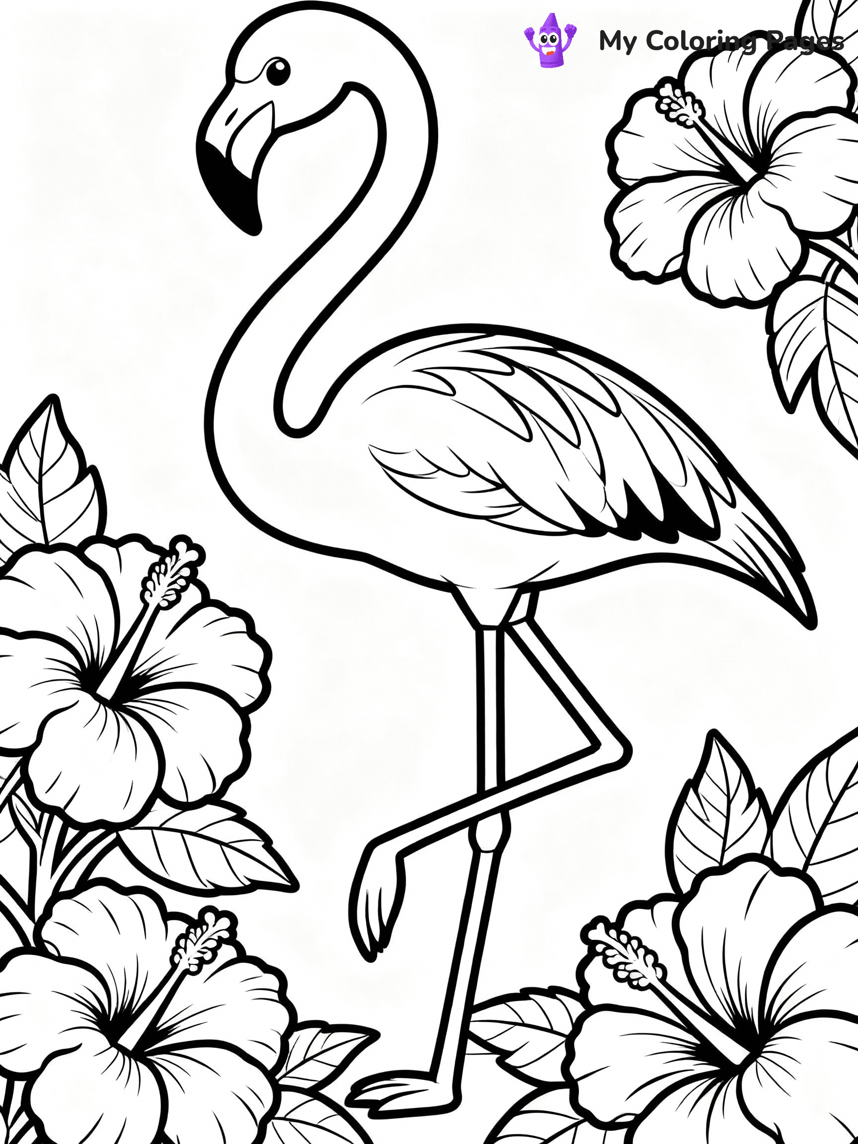 Flamingo Coloring Pages - 25