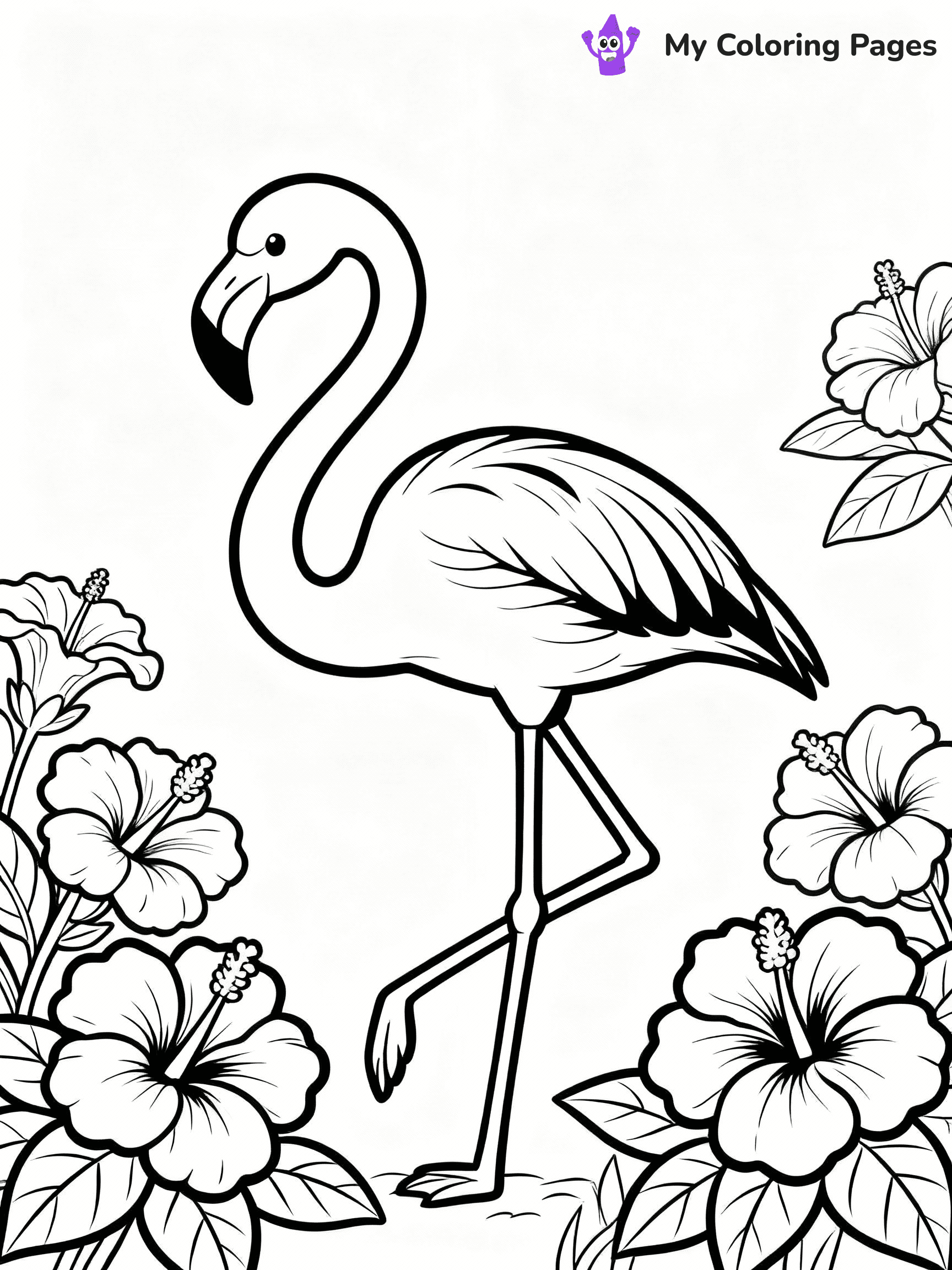 Flamingo Coloring Pages - 23