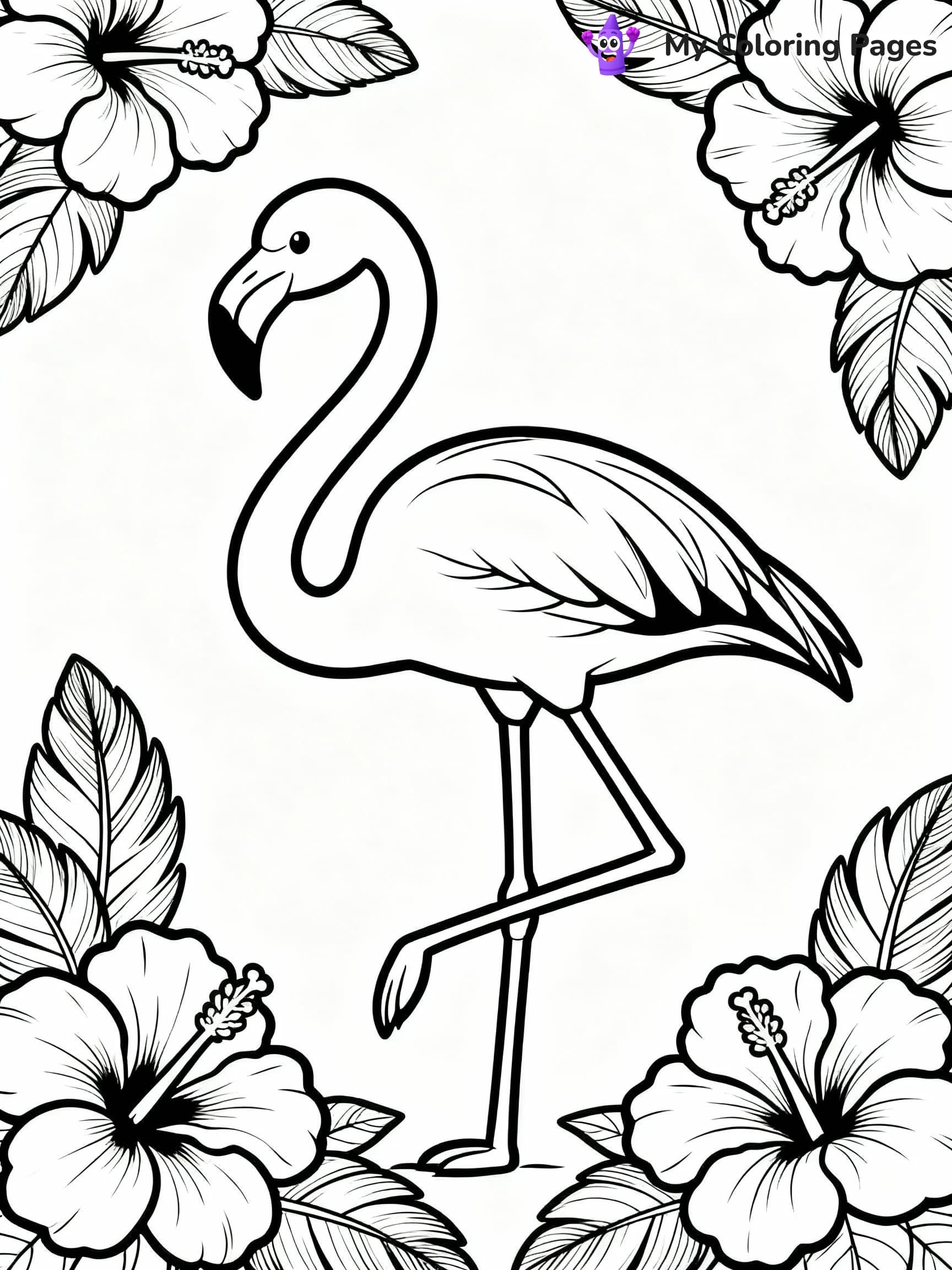 Flamingo Coloring Pages - 22