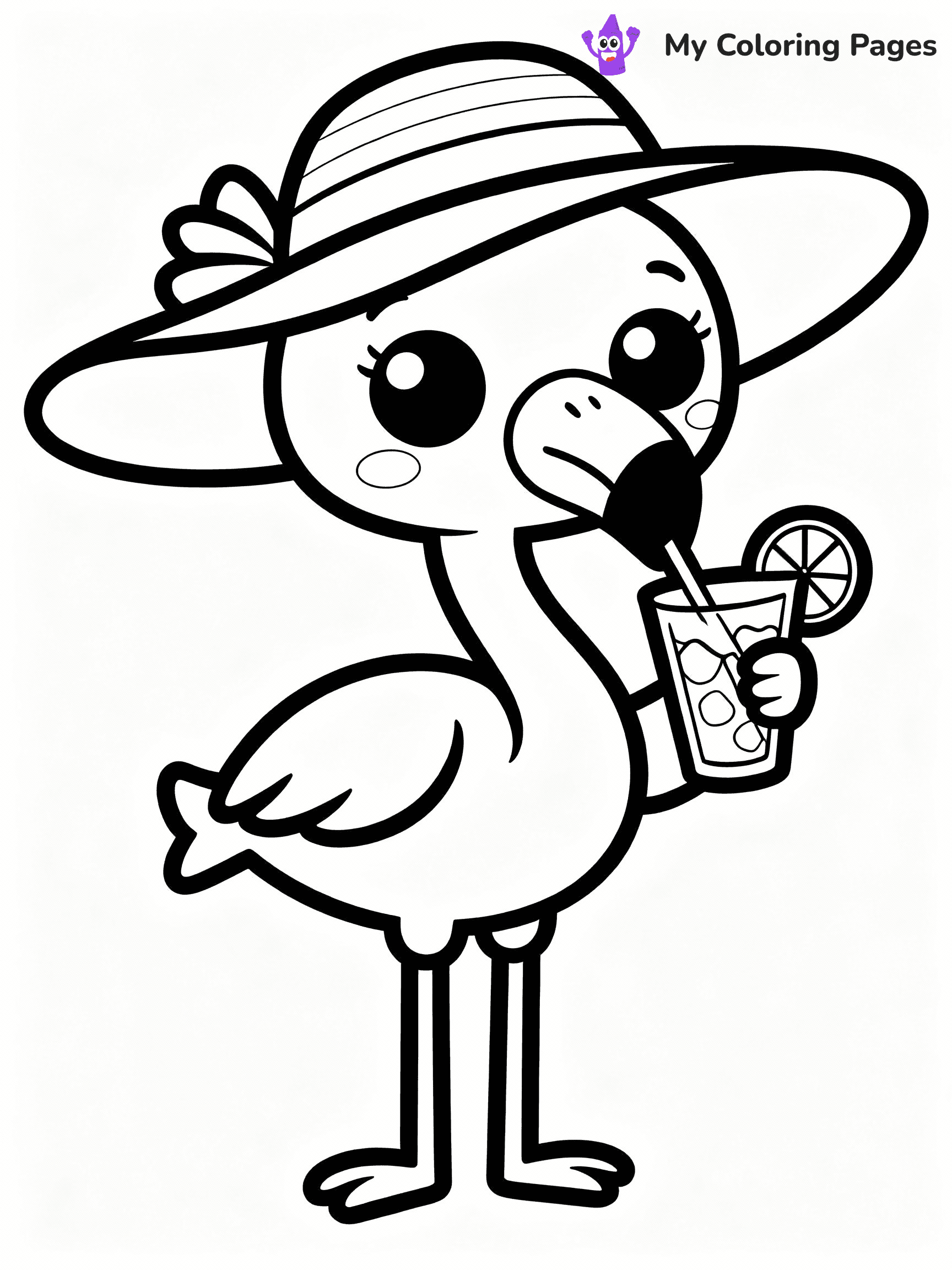 Flamingo Coloring Pages - 21