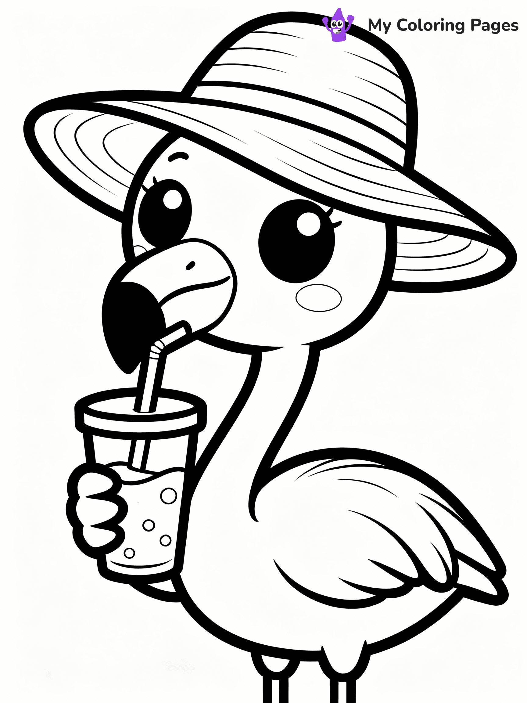 Flamingo Coloring Pages - 20