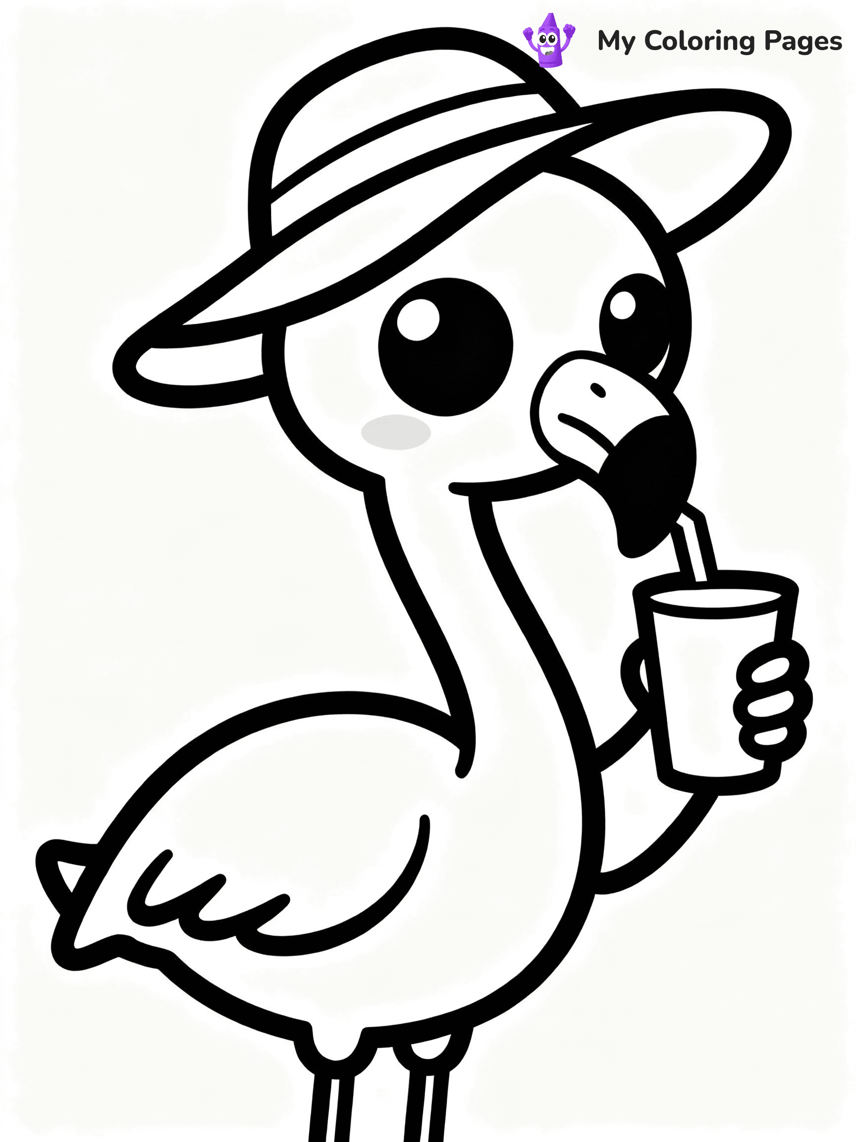 Flamingo Coloring Pages - 19