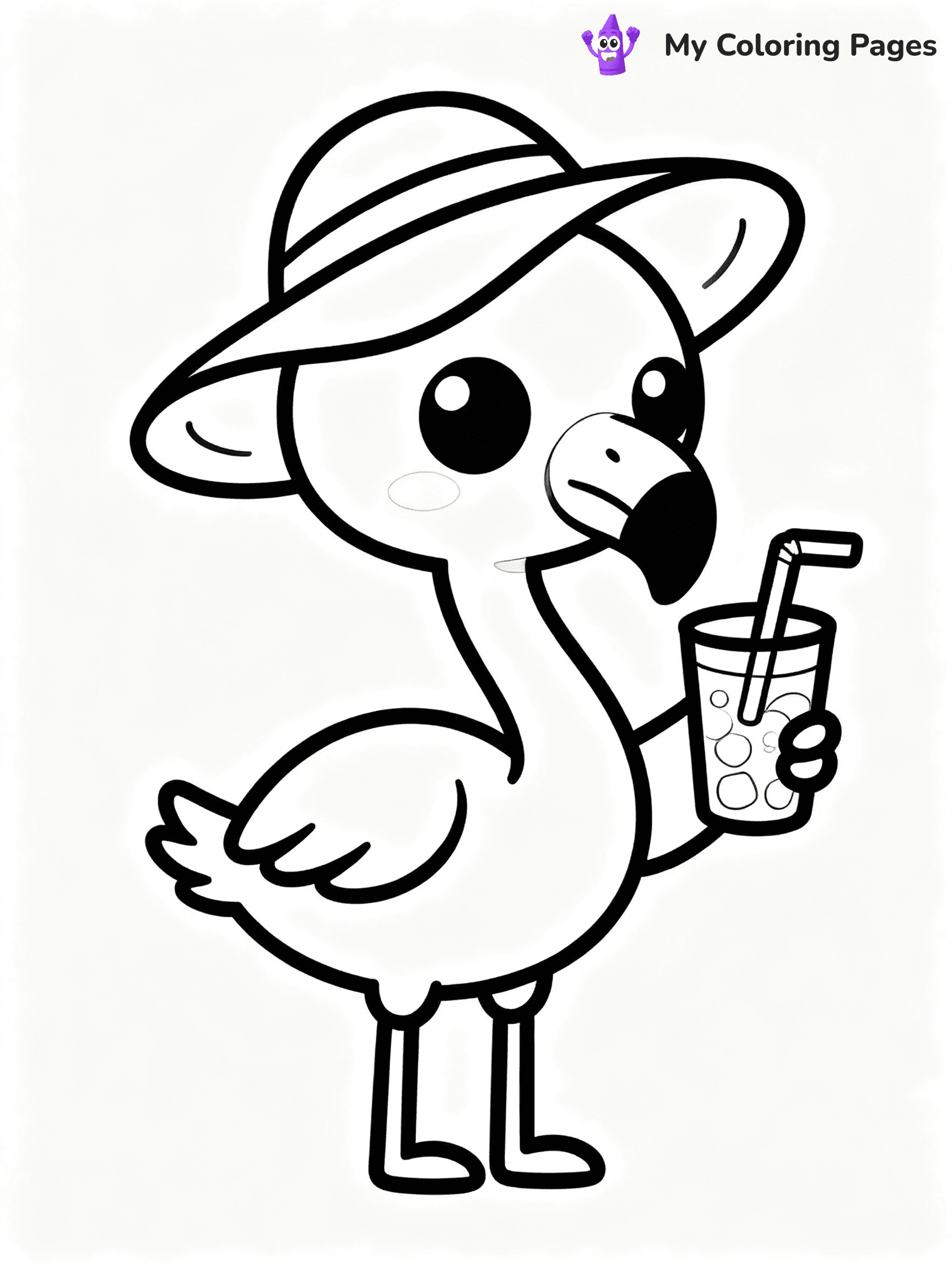 Flamingo Coloring Pages - 15