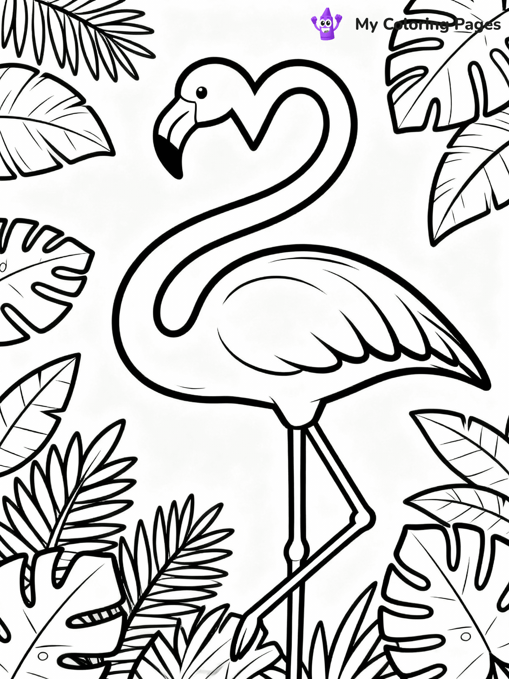Flamingo Coloring Pages - 14