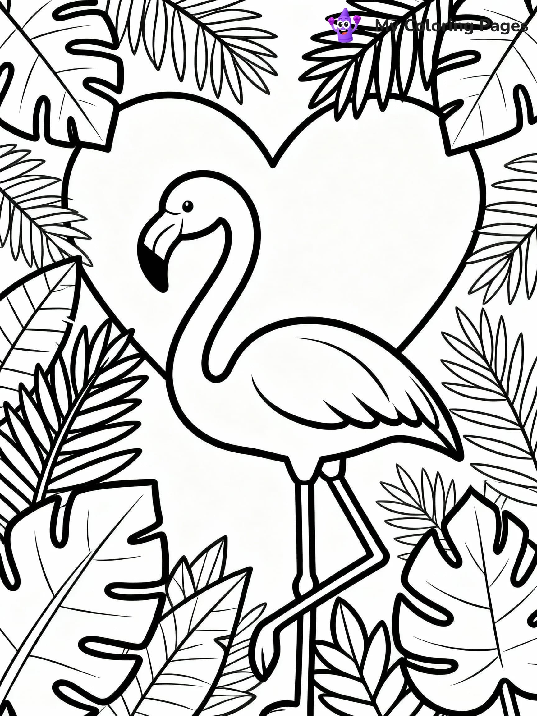 Flamingo Coloring Pages - 13