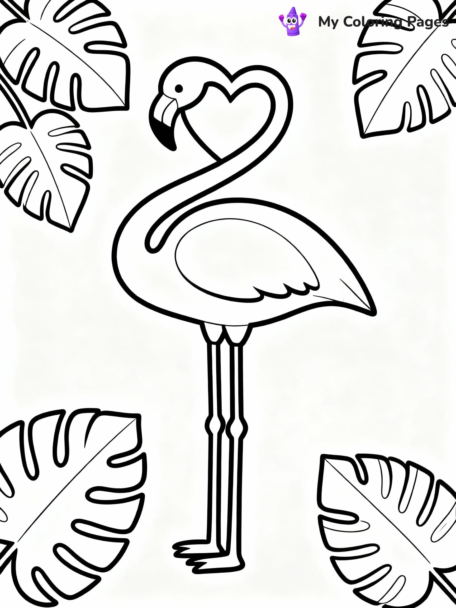 Flamingo Coloring Pages - 10