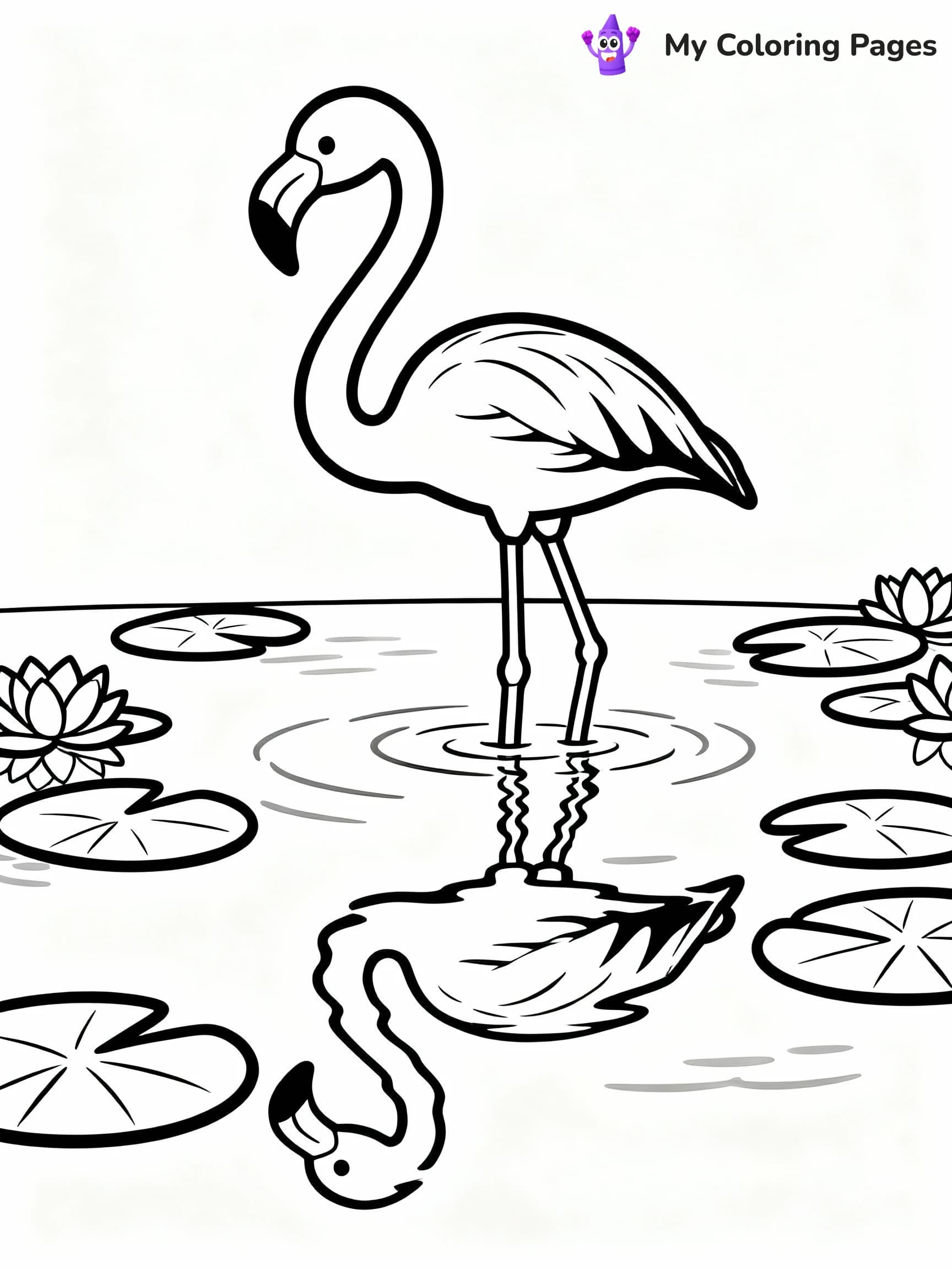 Flamingo Coloring Pages - 5