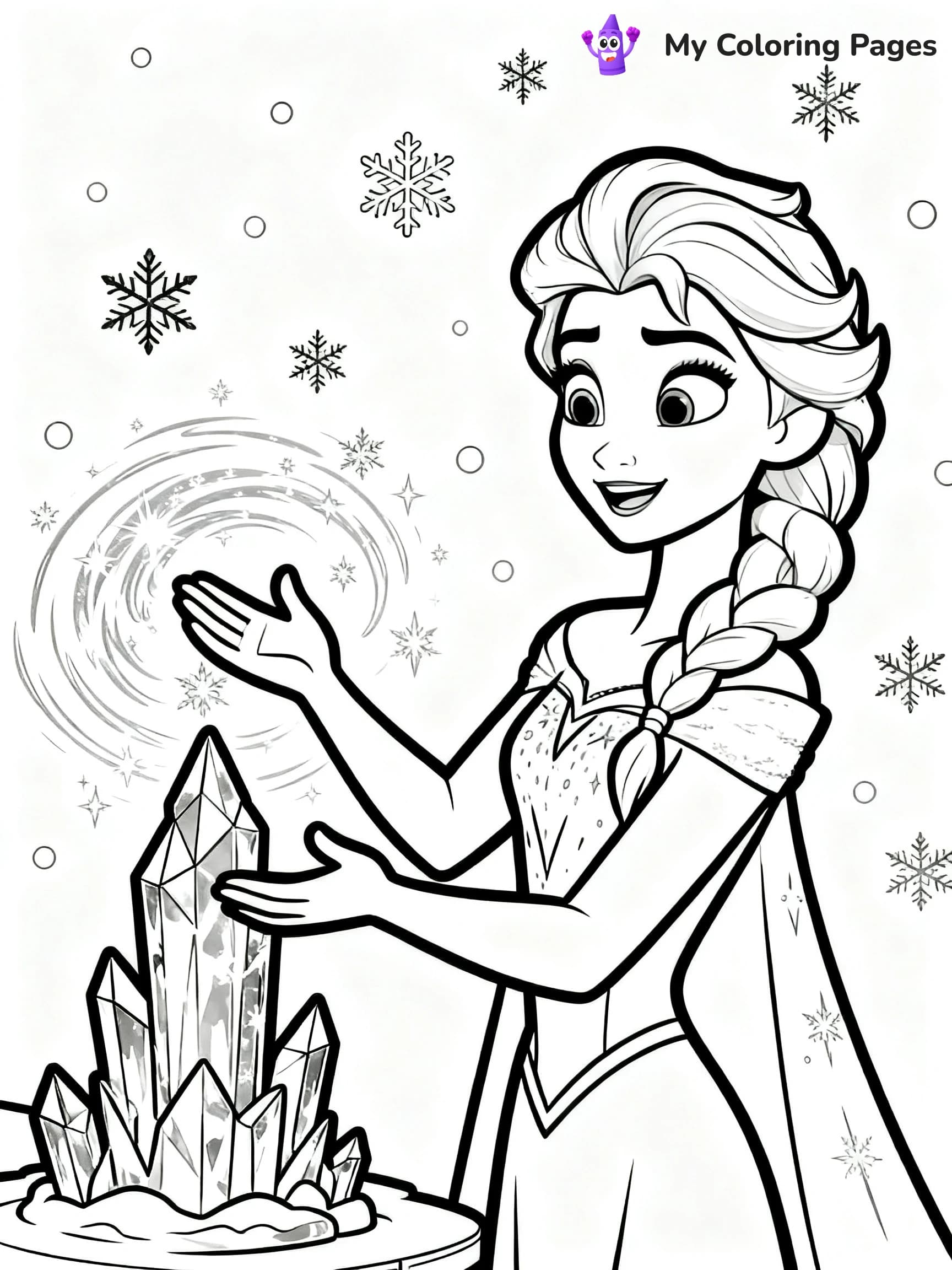 Elsa Castle Coloring Pages - 22