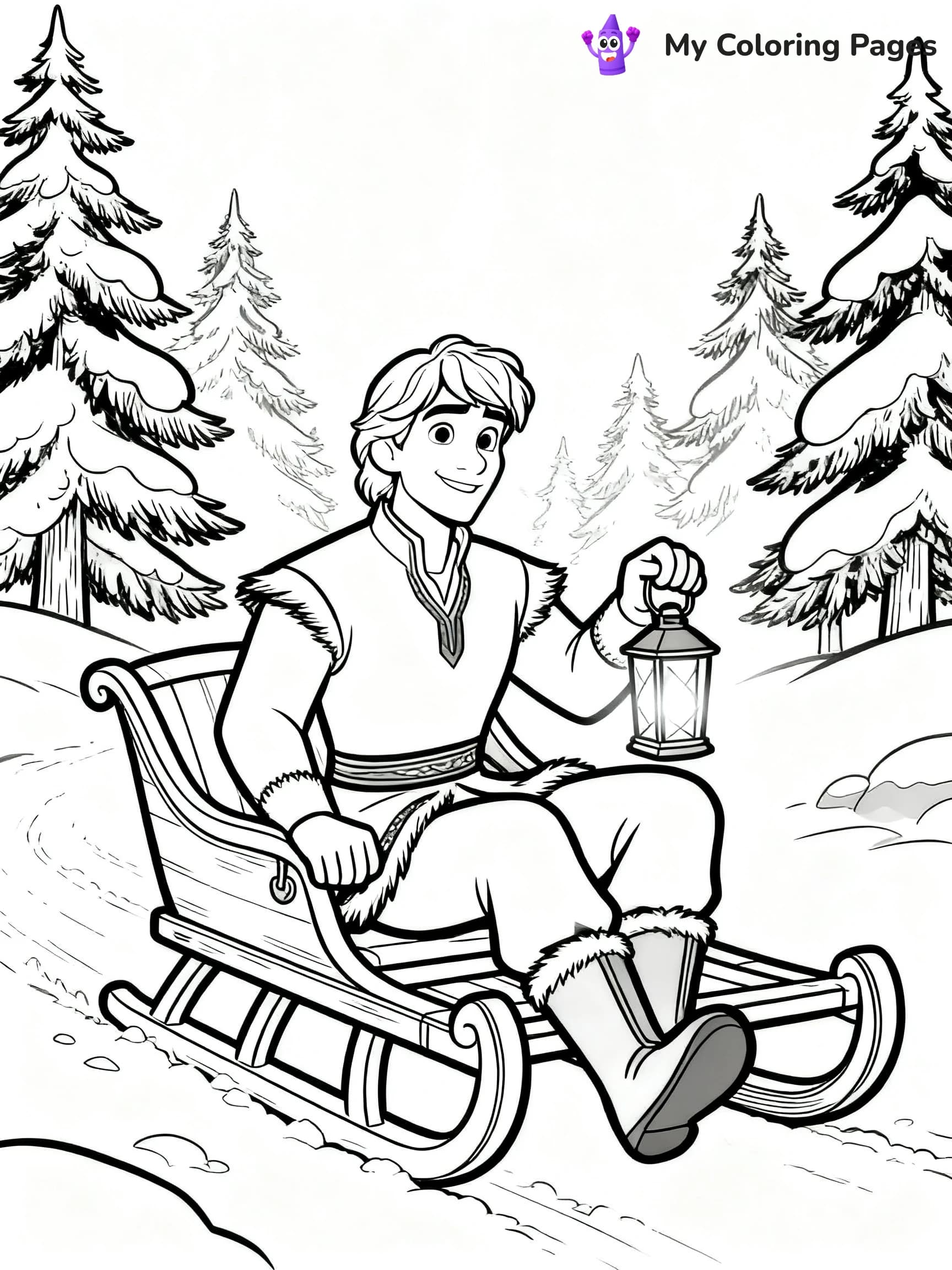 Elsa Castle Coloring Pages - 1