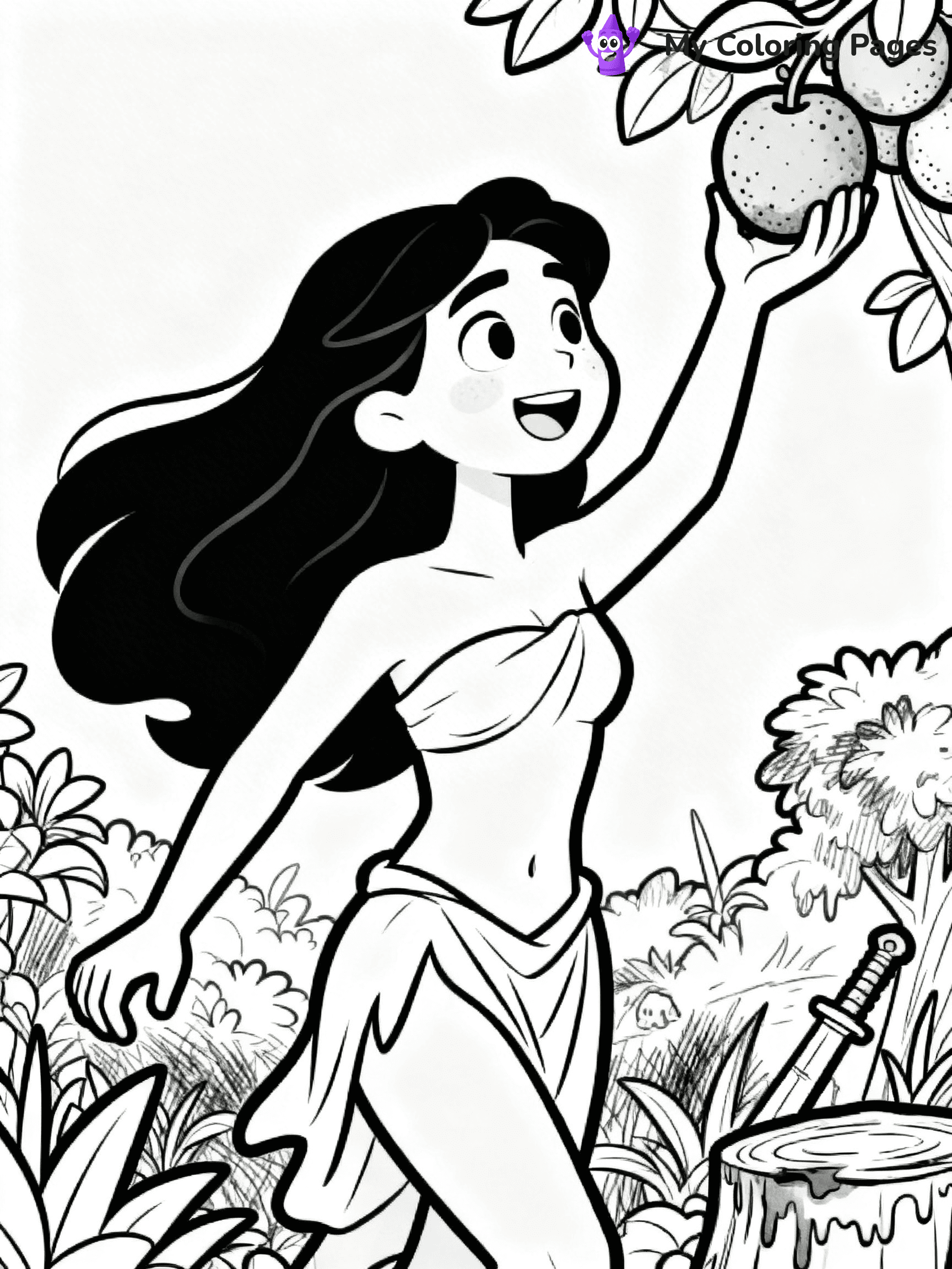 Adam And Eve Coloring Pages - 29