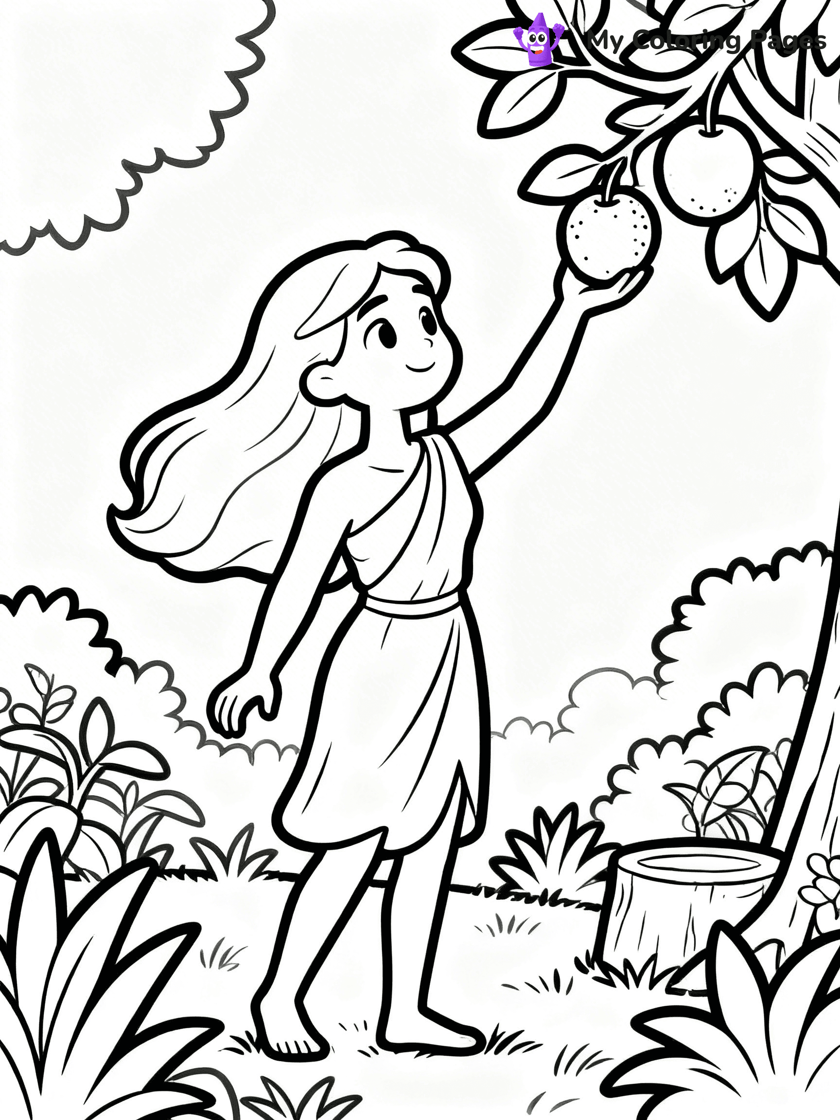 Adam And Eve Coloring Pages - 27