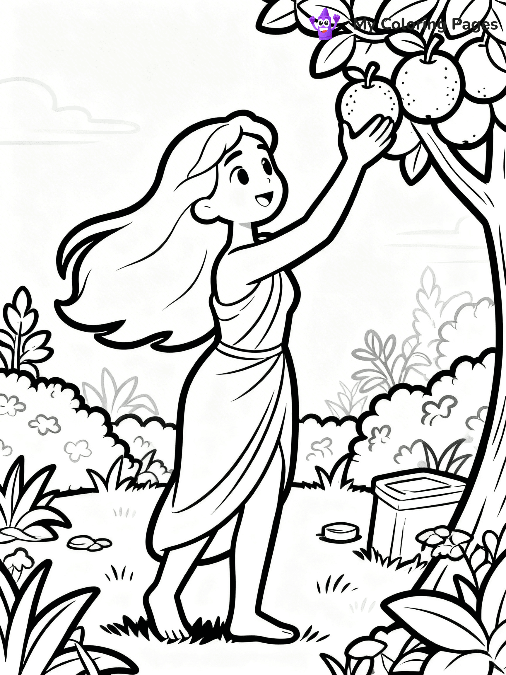 Adam And Eve Coloring Pages - 26