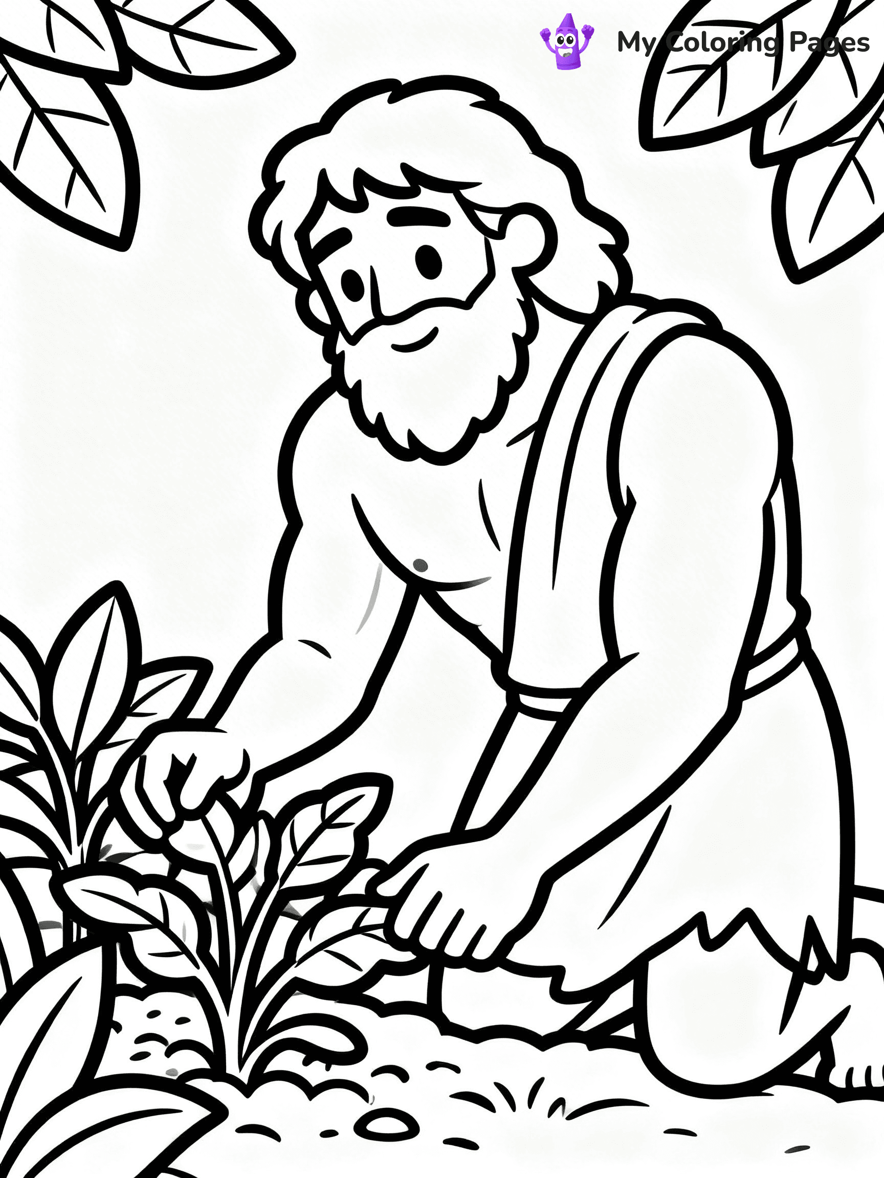 Adam And Eve Coloring Pages - 23