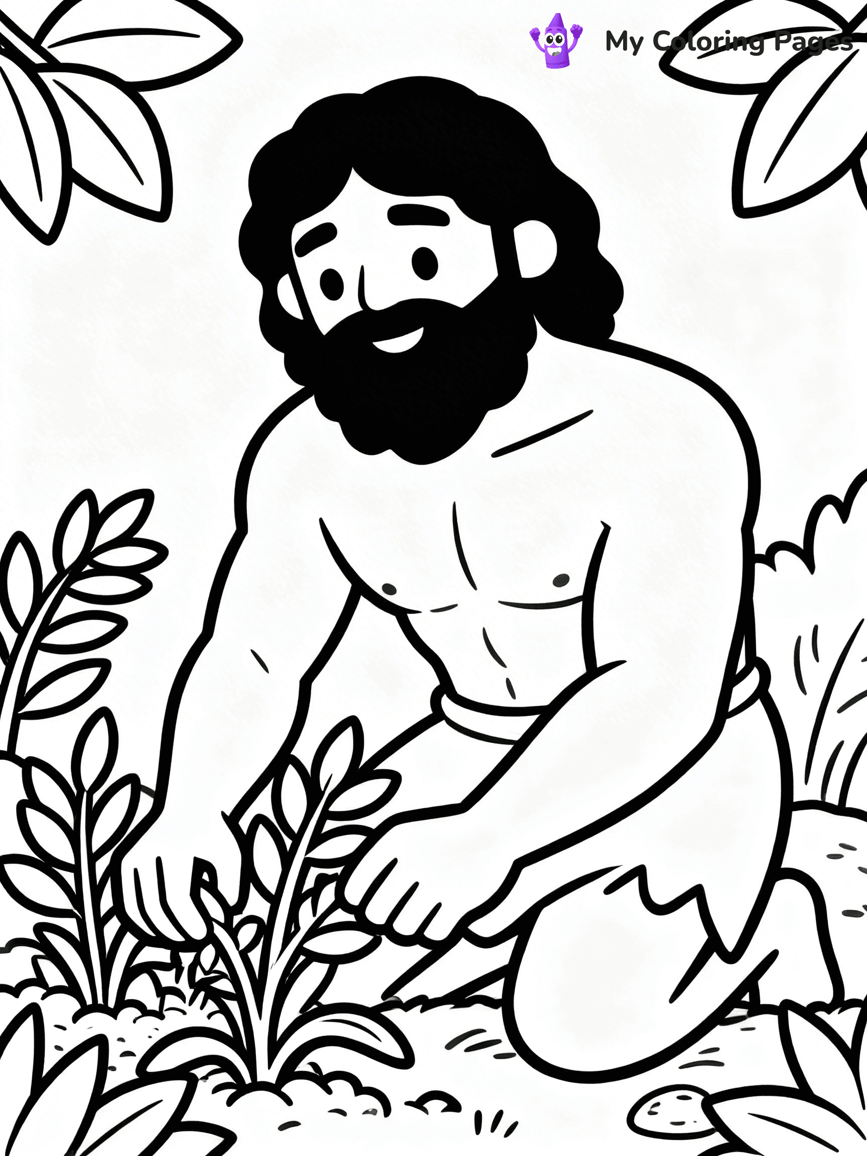 Adam And Eve Coloring Pages - 22