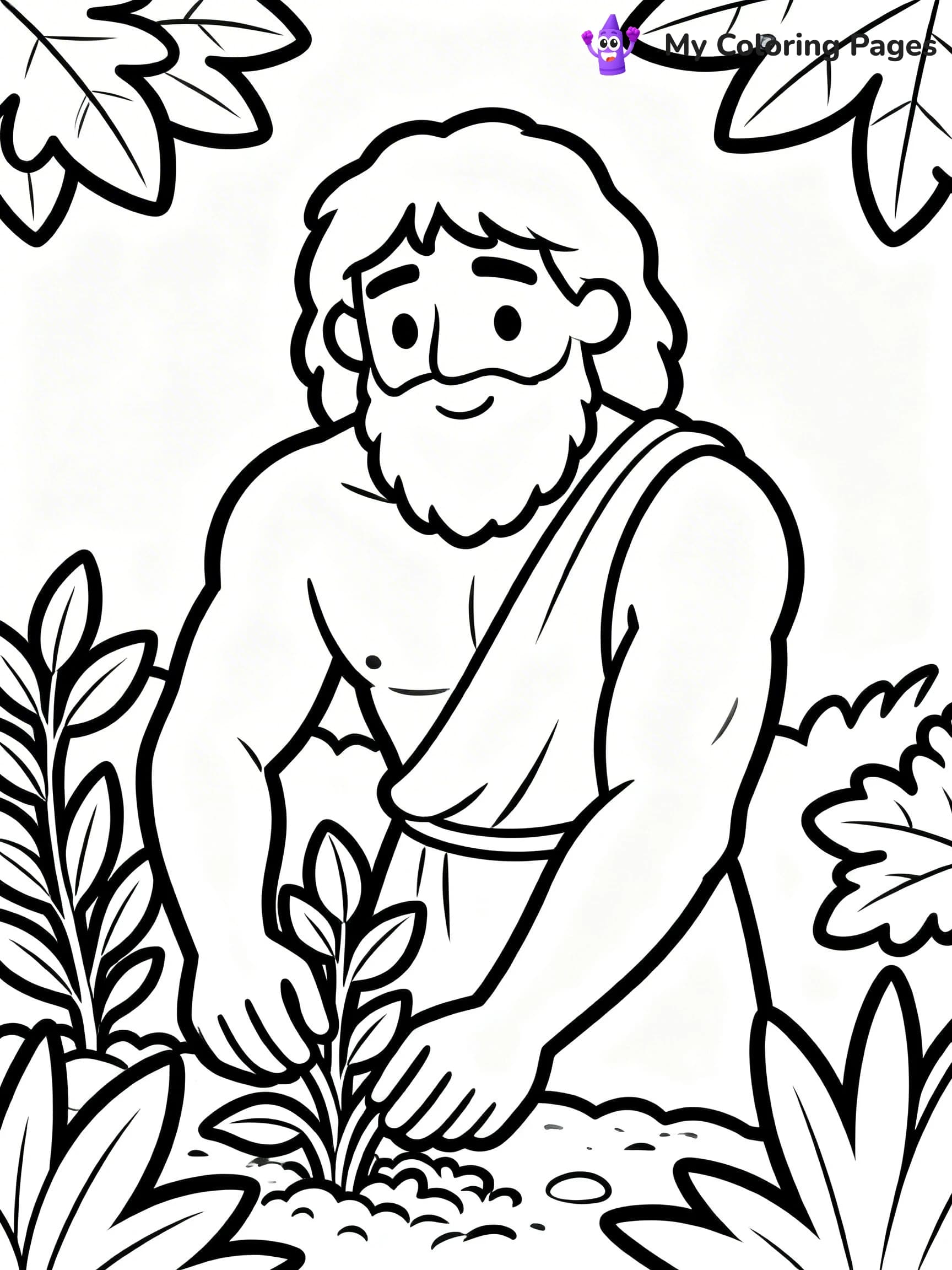 Adam And Eve Coloring Pages - 21