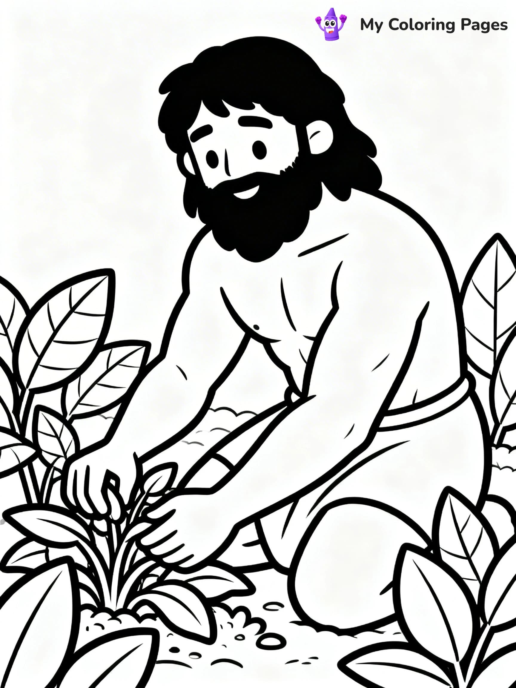 Adam And Eve Coloring Pages - 20
