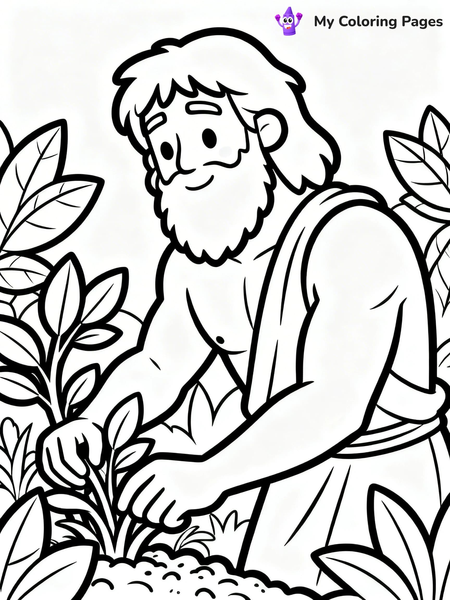 Adam And Eve Coloring Pages - 19