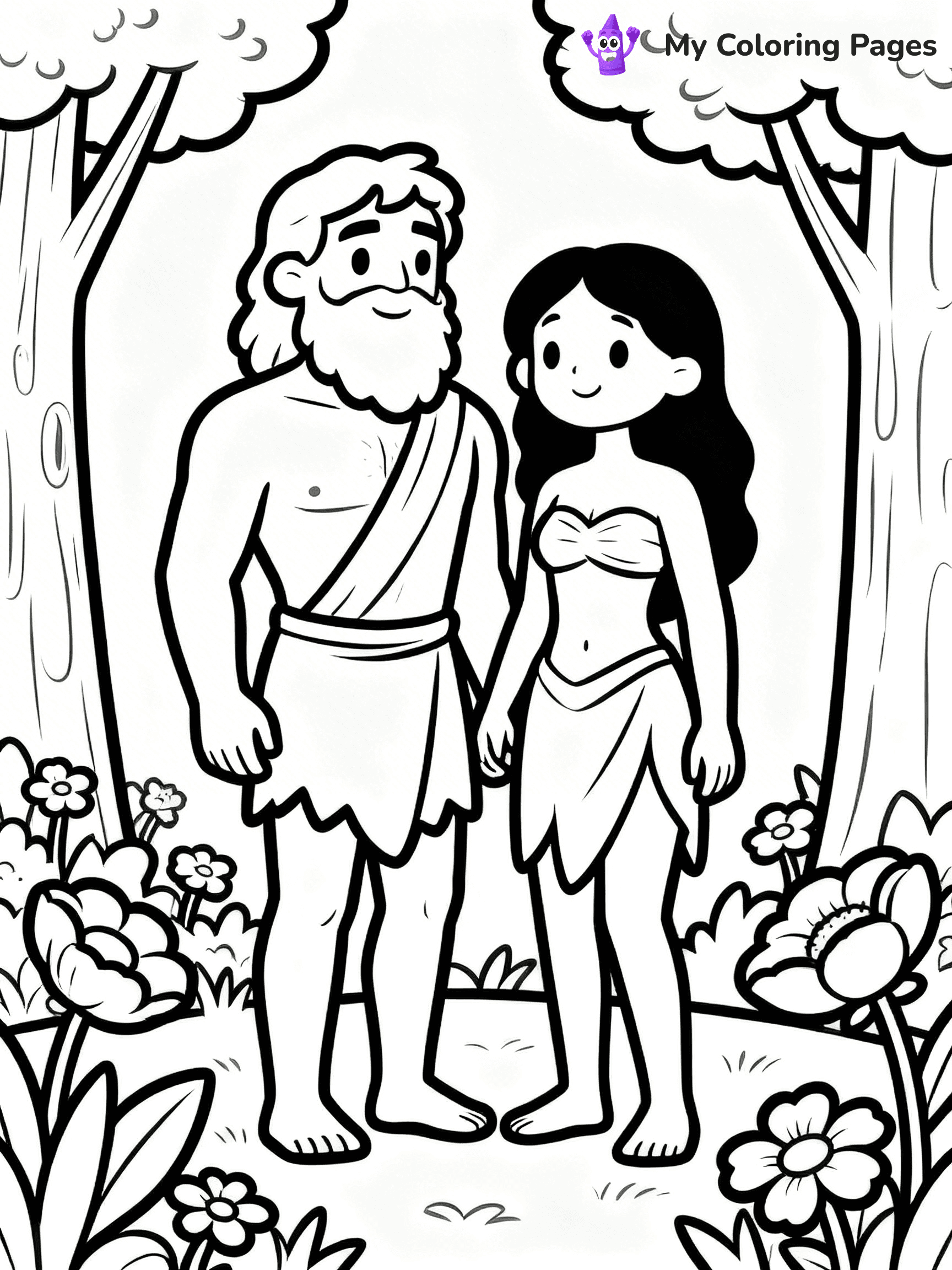 Adam And Eve Coloring Pages - 13