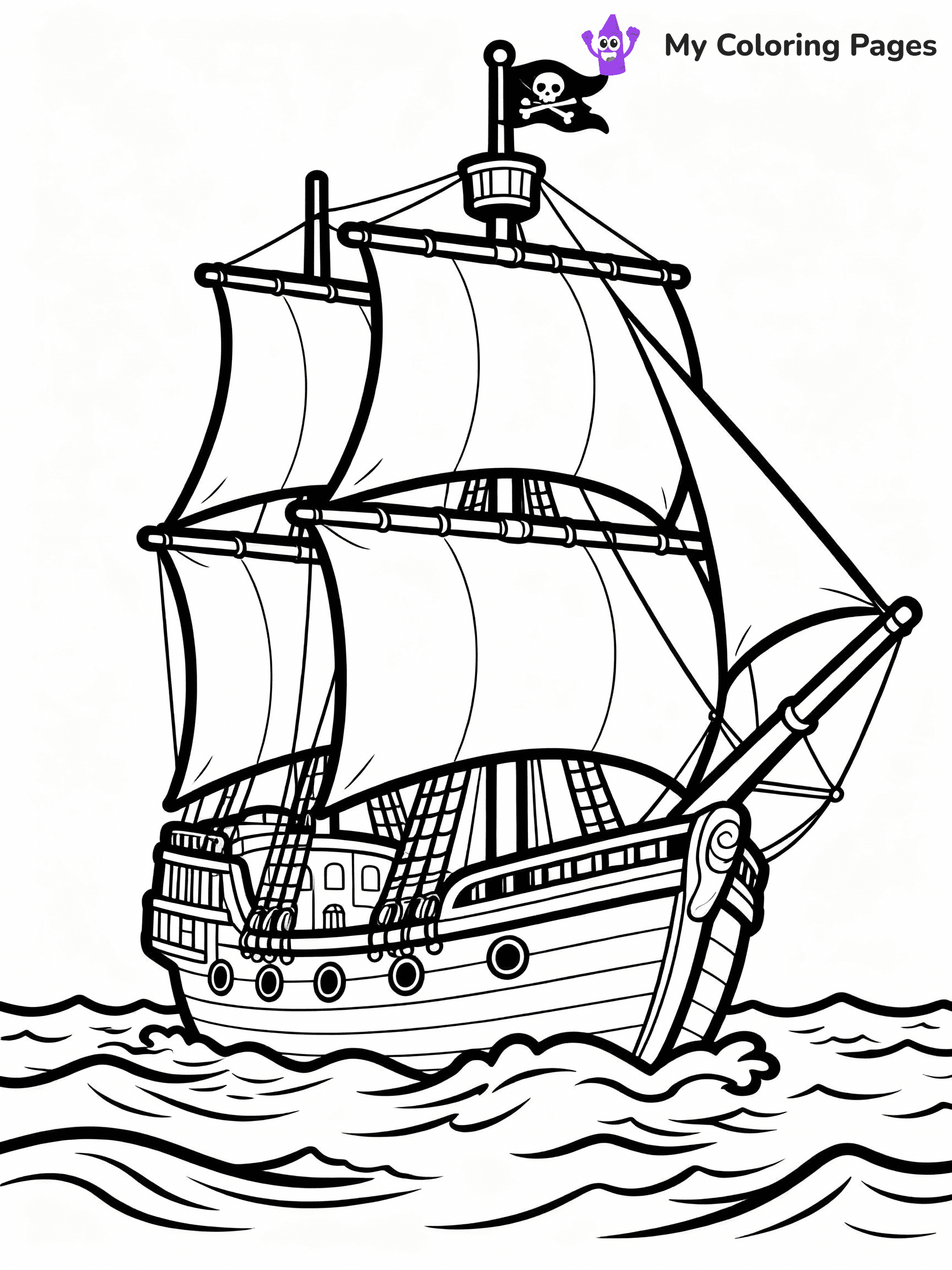 Pirate Coloring Pages - 30