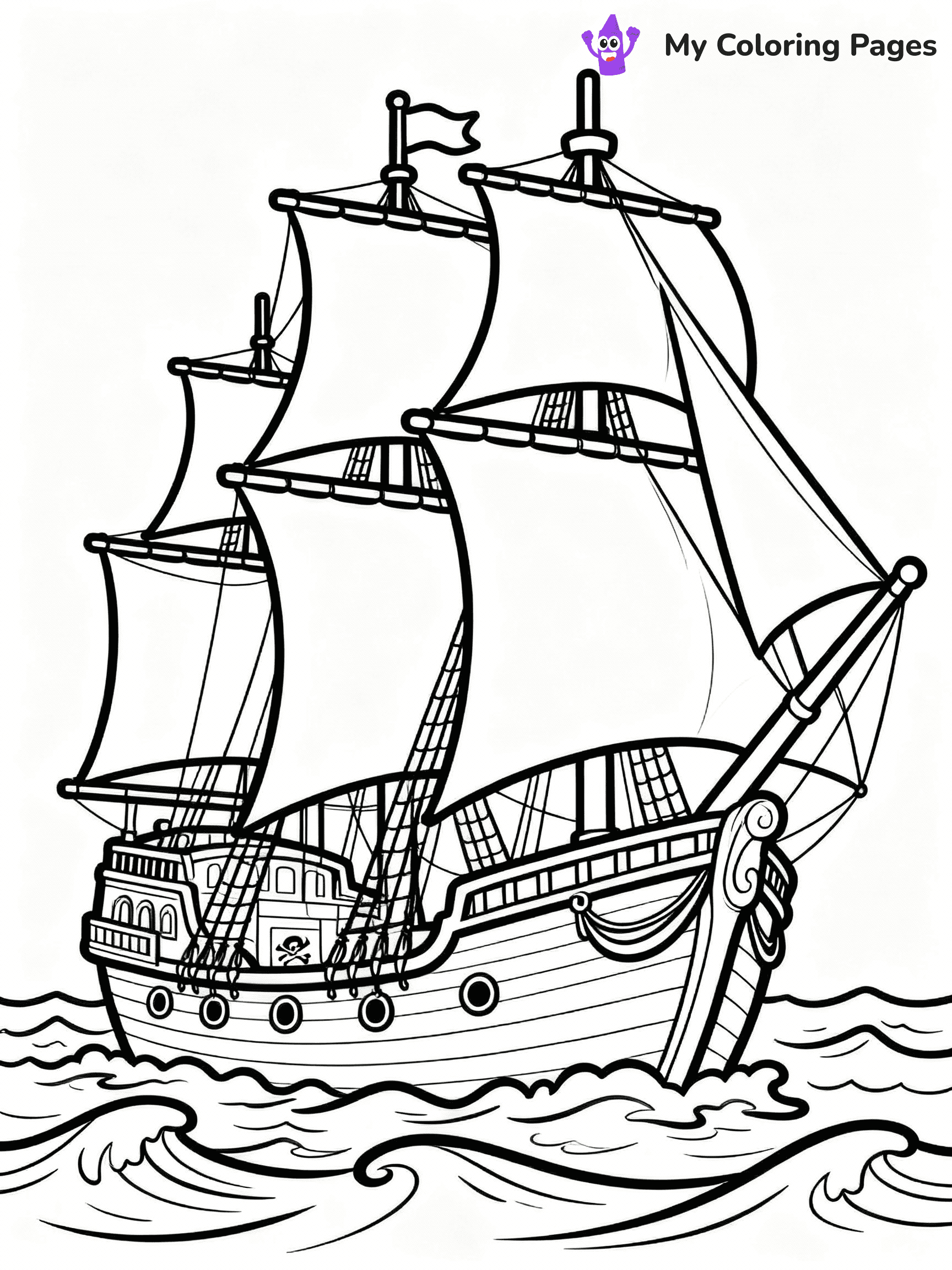 Pirate Coloring Pages - 25