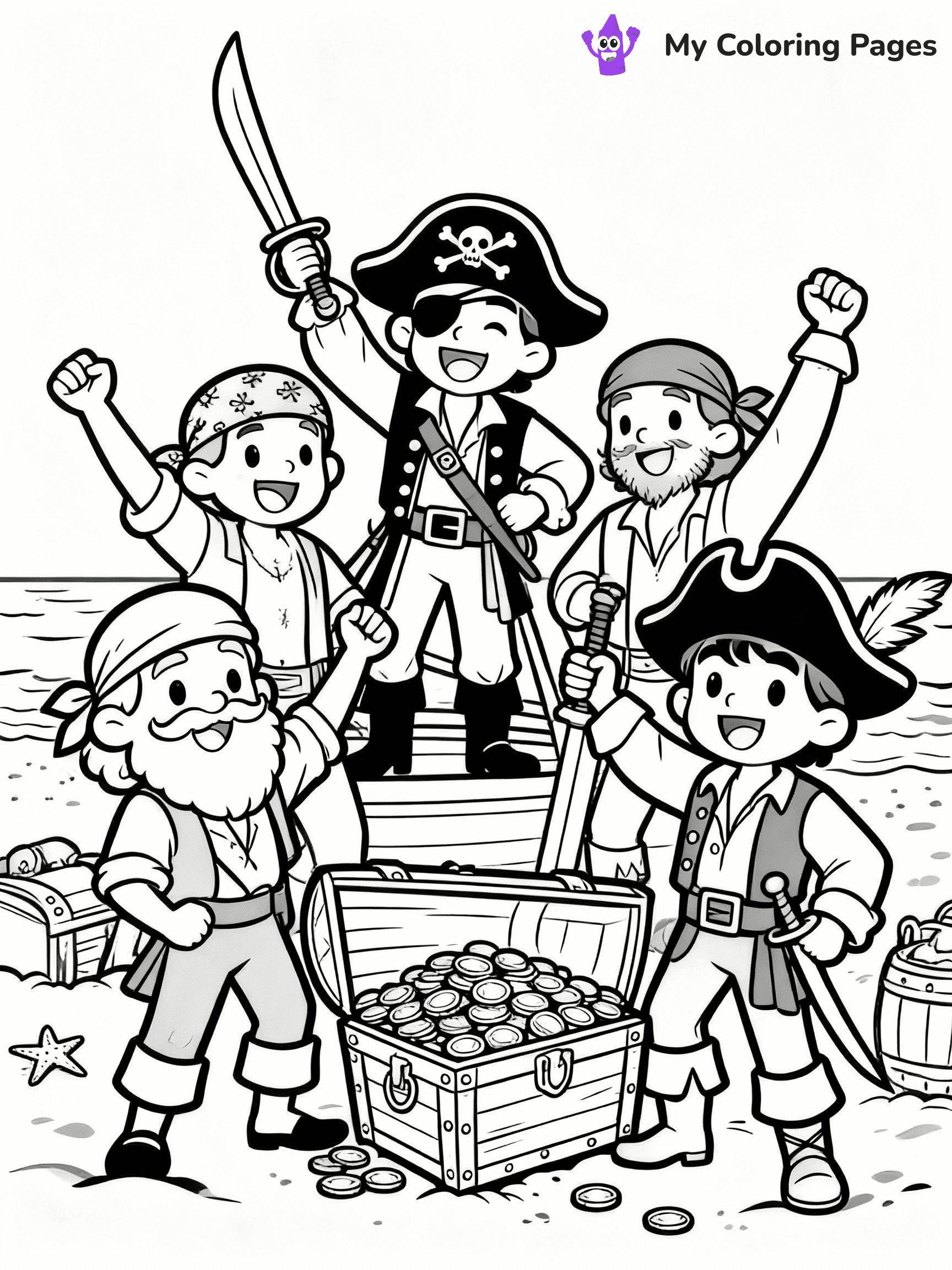 Pirate Coloring Pages - 2