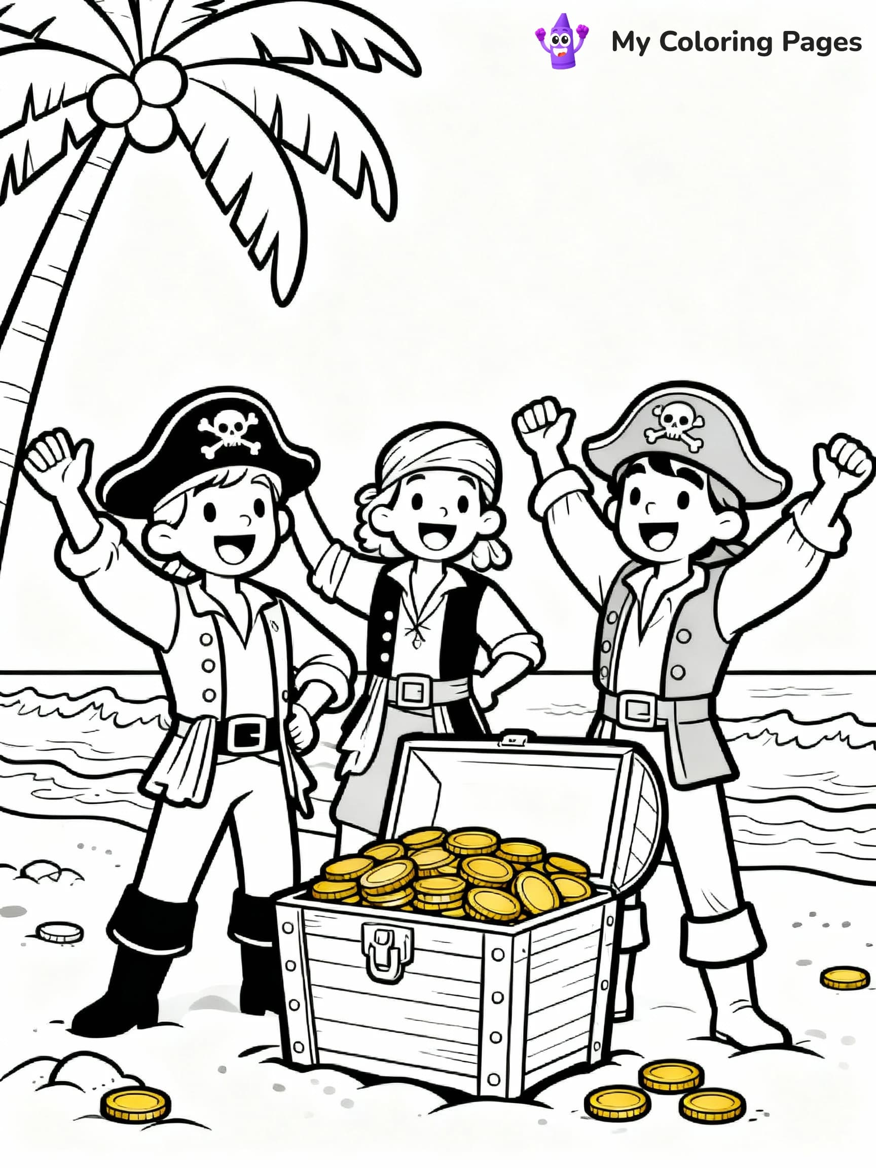 Pirate Coloring Pages - 1