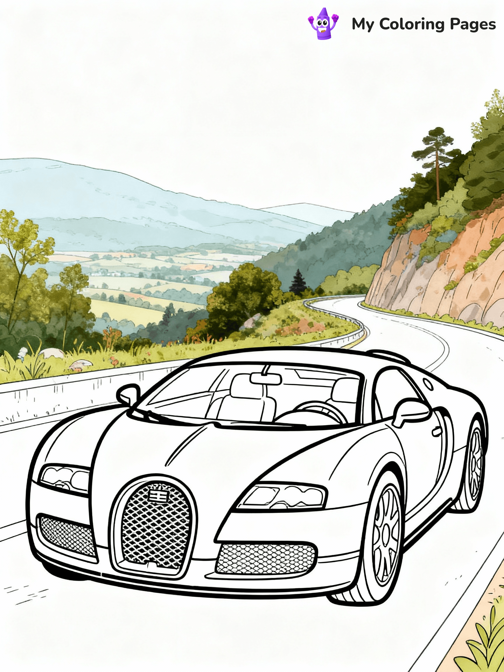 Bugatti Coloring Pages - 17