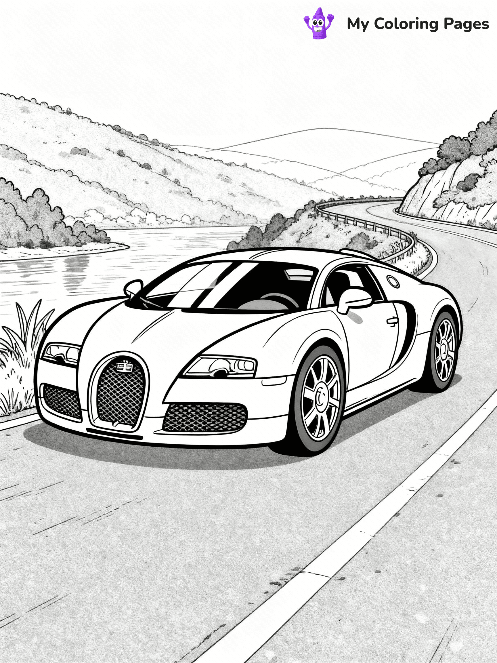 Bugatti Coloring Pages - 16