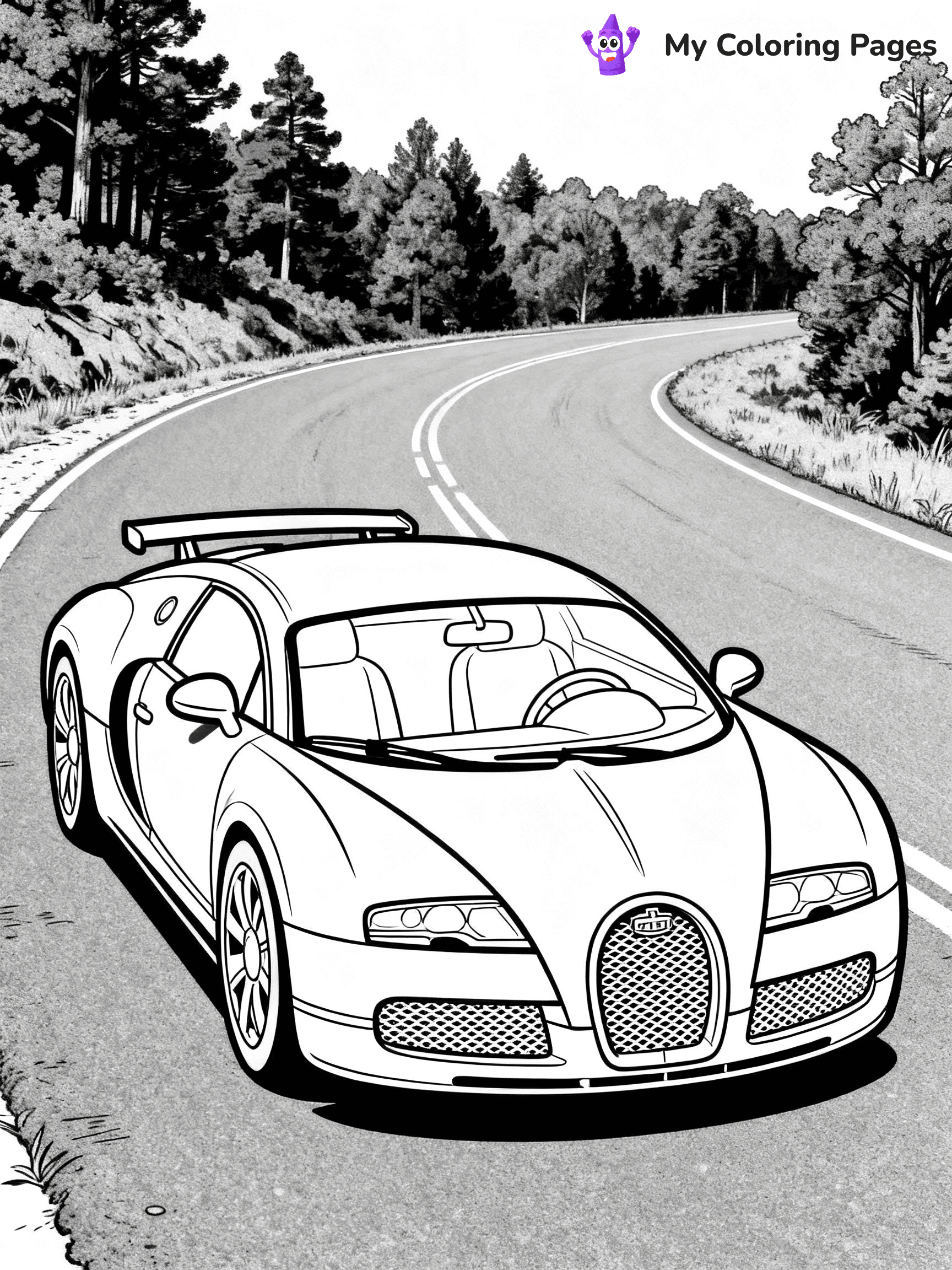 Bugatti Coloring Pages - 13