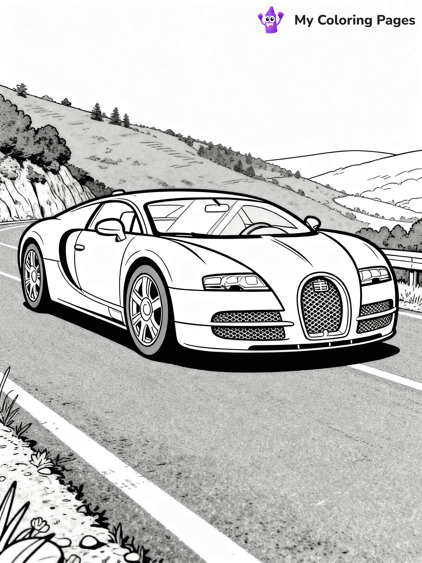 Bugatti Coloring Pages - 12