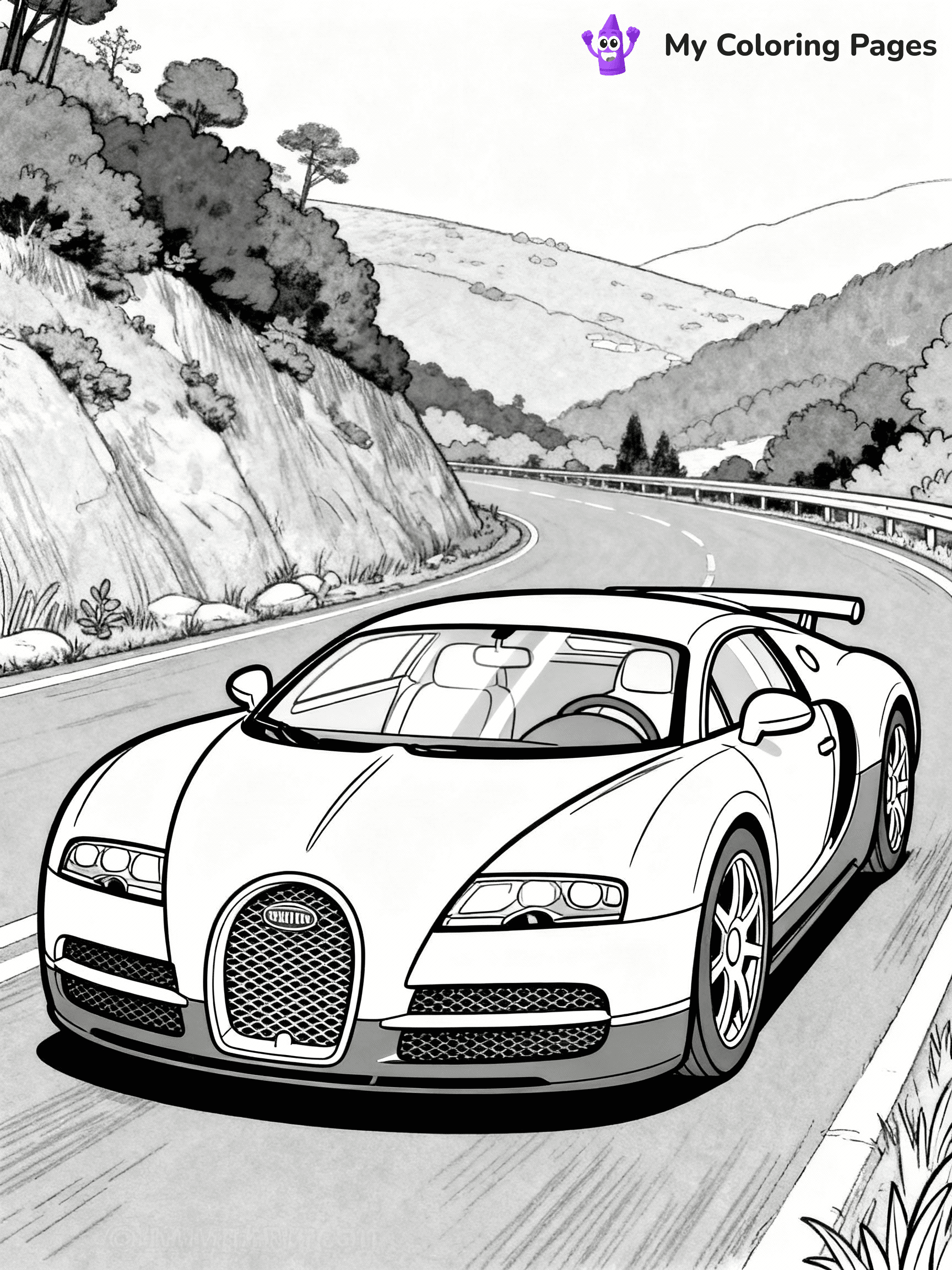 Bugatti Coloring Pages - 10