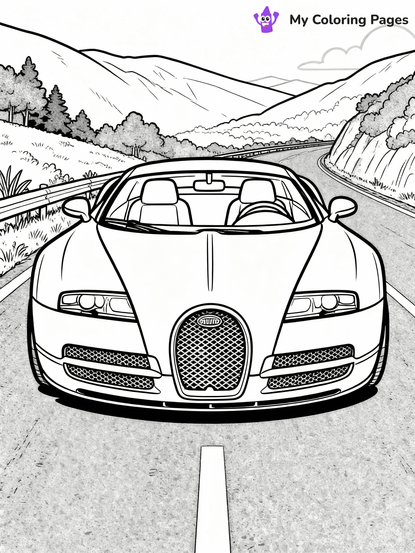Bugatti Coloring Pages - 4