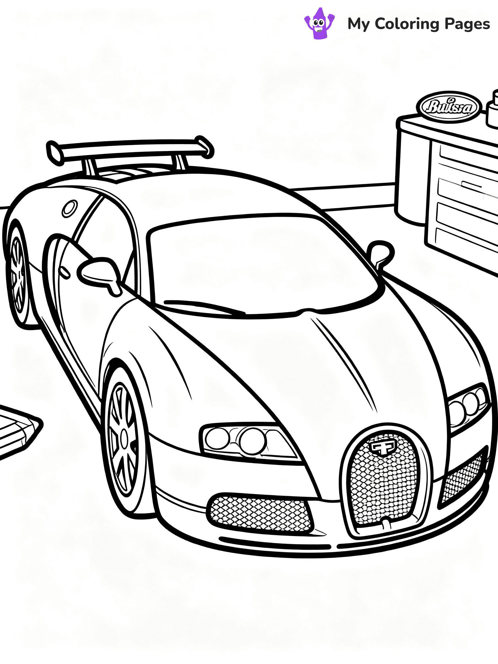 Bugatti Coloring Pages - 1