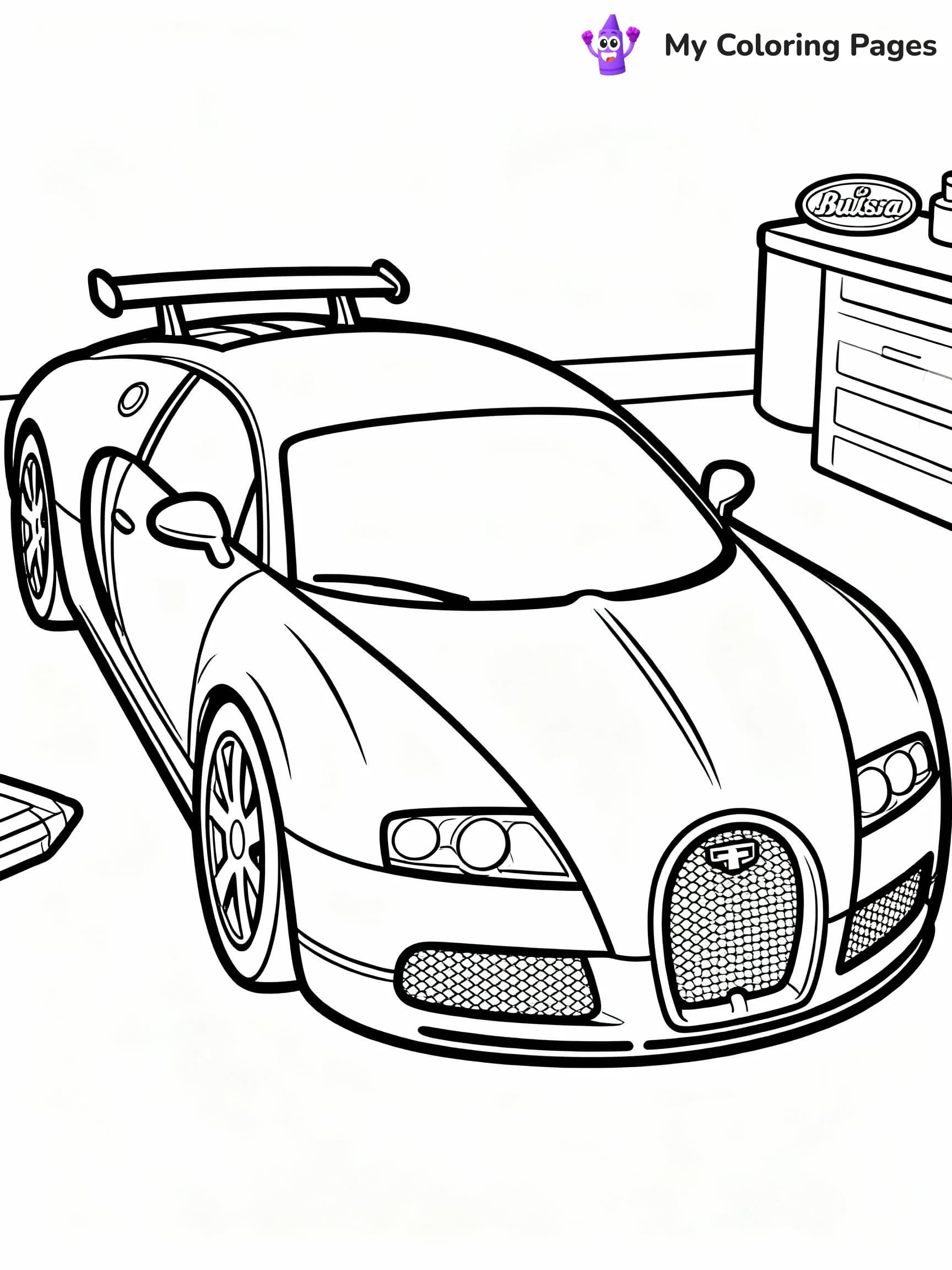 Bugatti Coloring Pages - 1